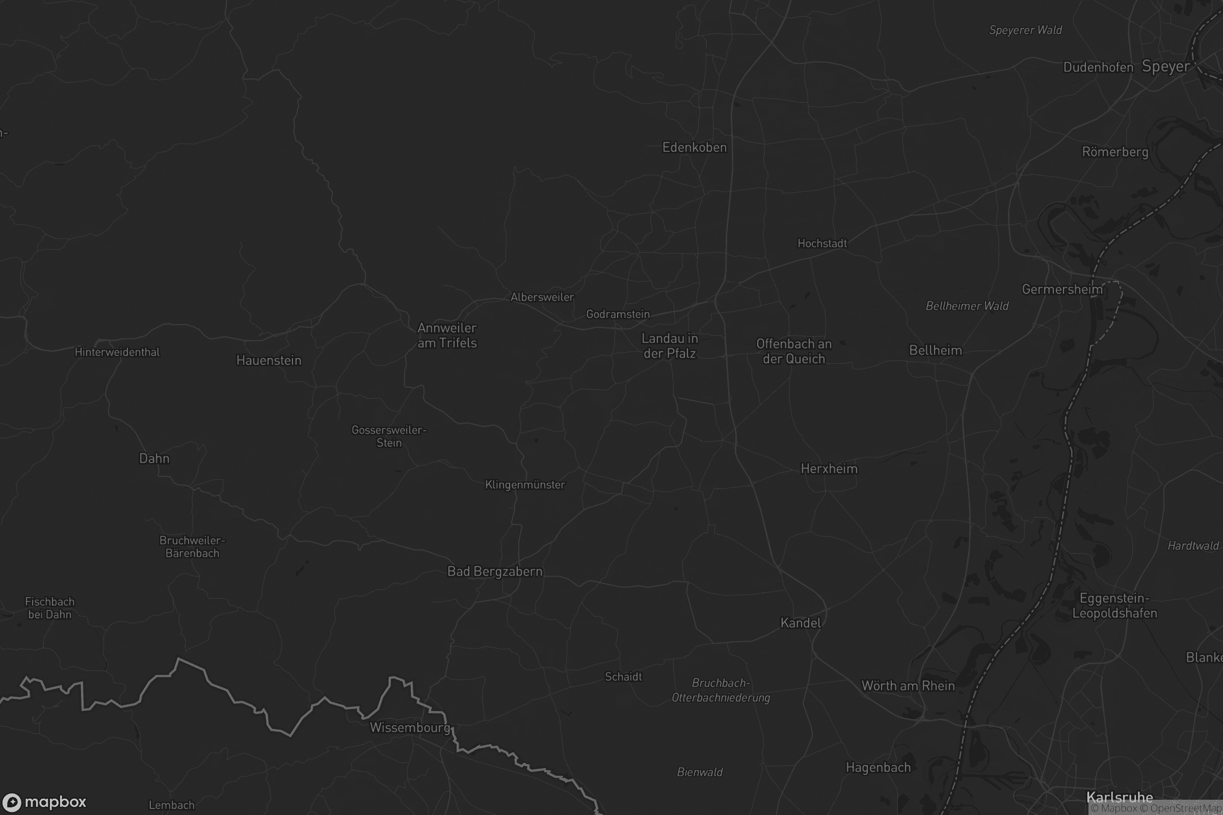 Karte von Landkreis Südliche Weinstraße