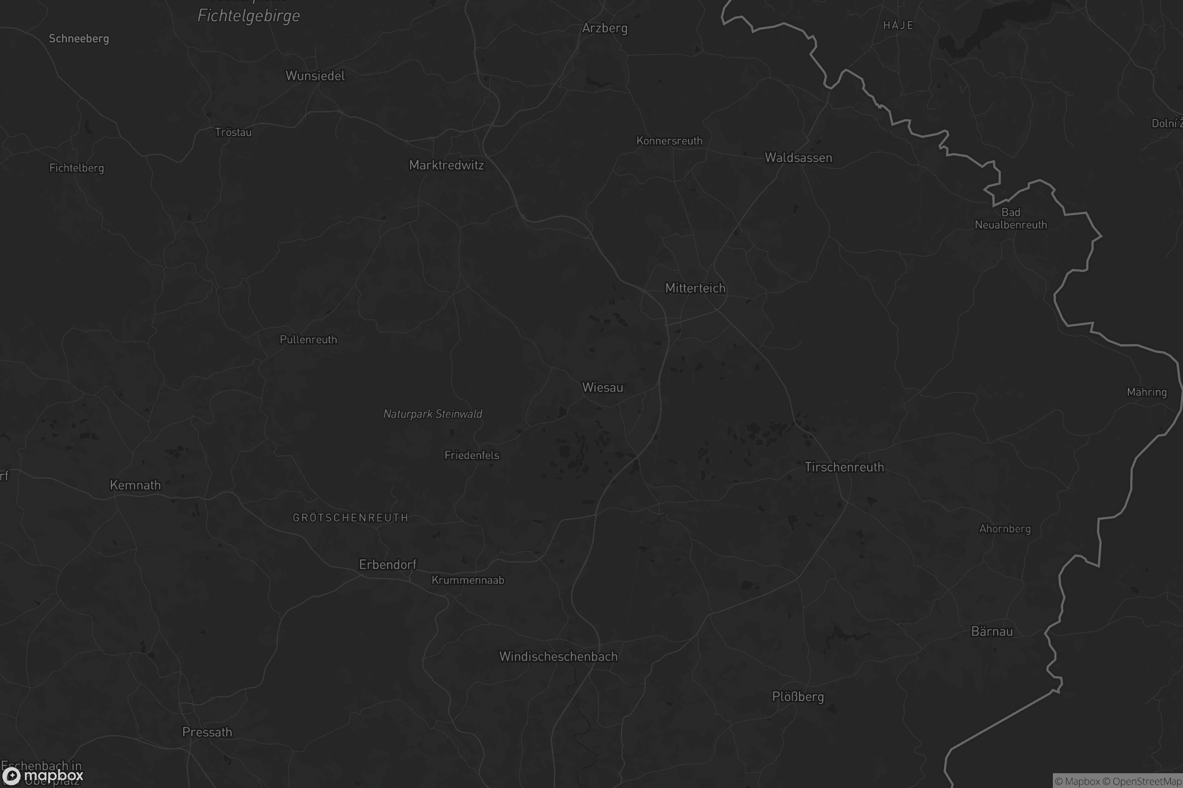 Karte von Landkreis Tirschenreuth