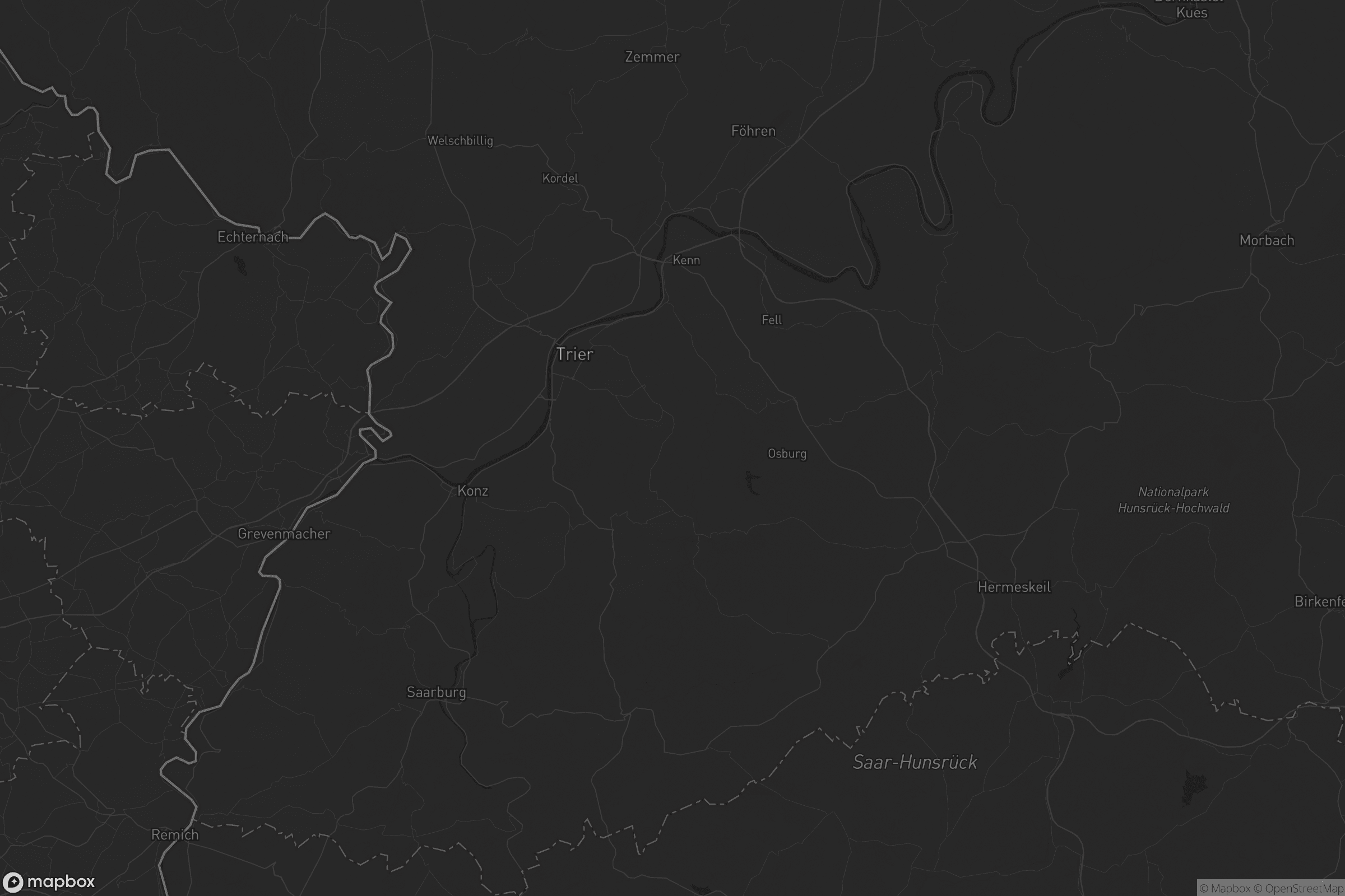 Karte von Landkreis Trier-Saarburg