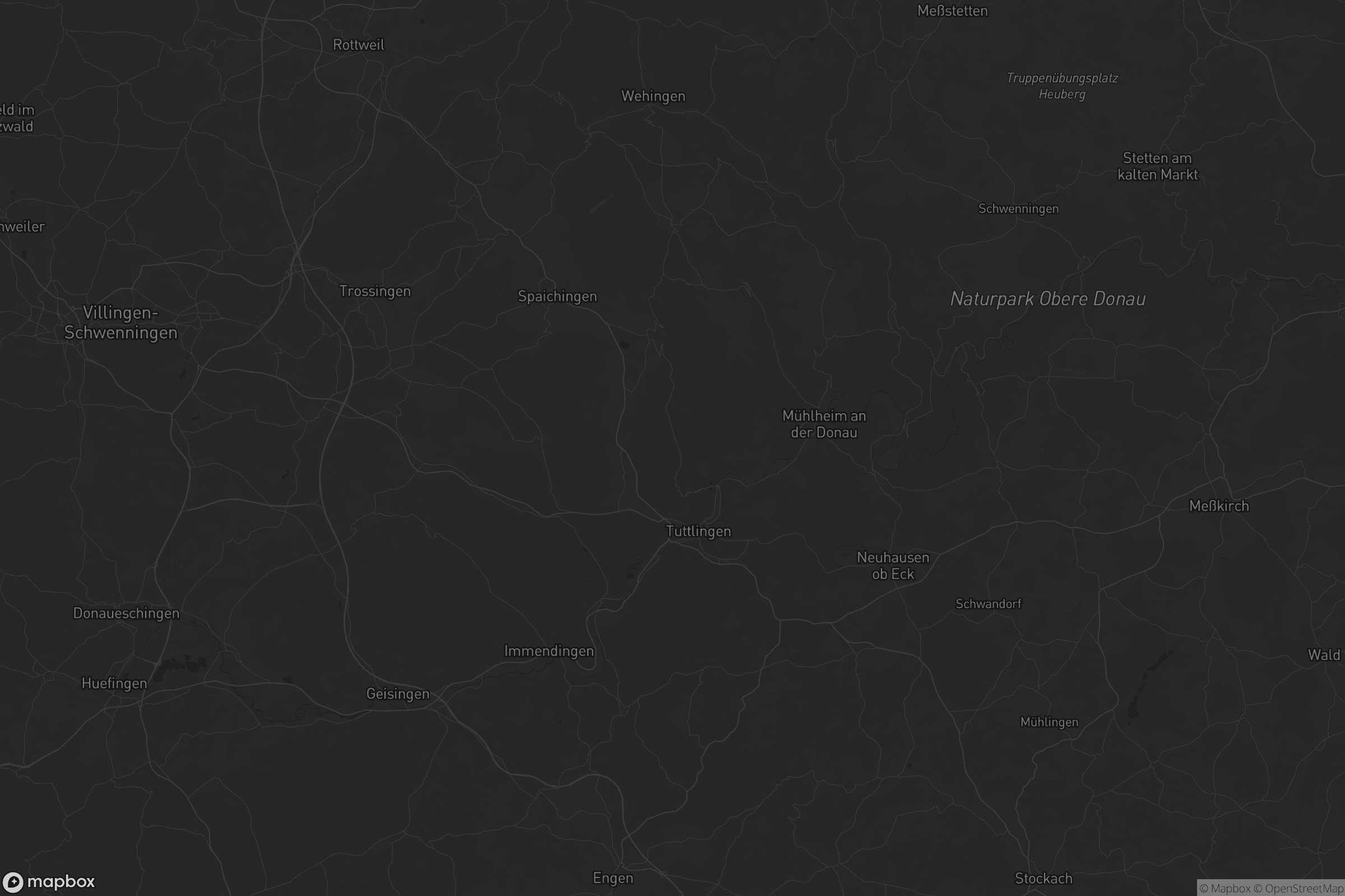 Karte von Landkreis Tuttlingen