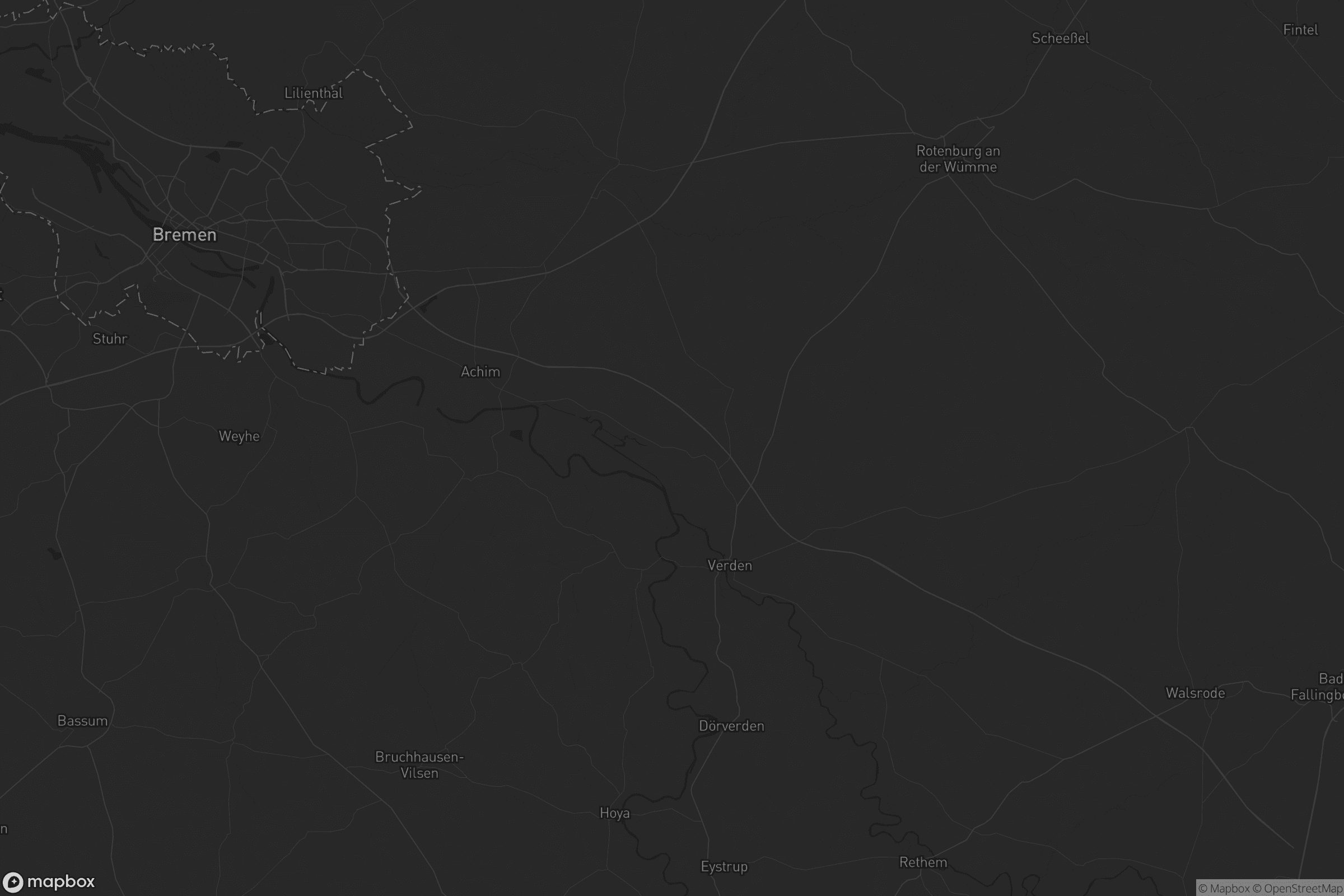 Karte von Landkreis Verden