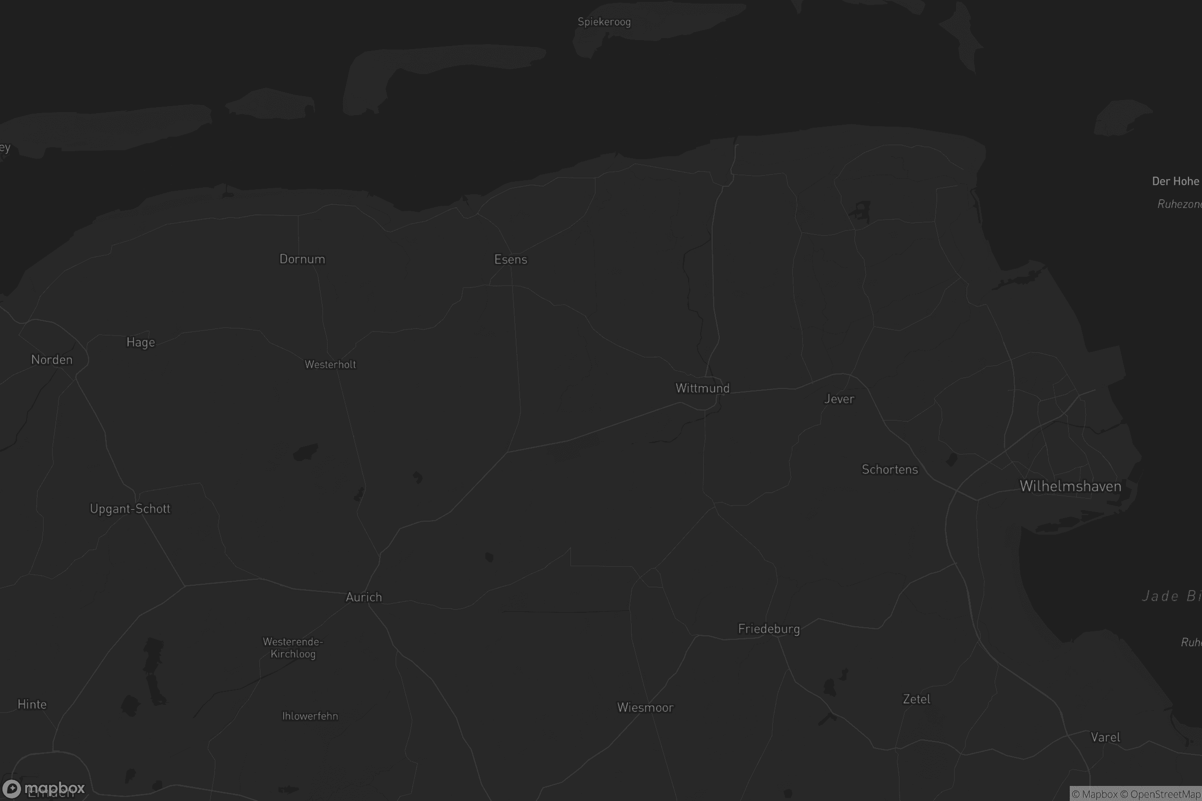 Karte von Landkreis Wittmund