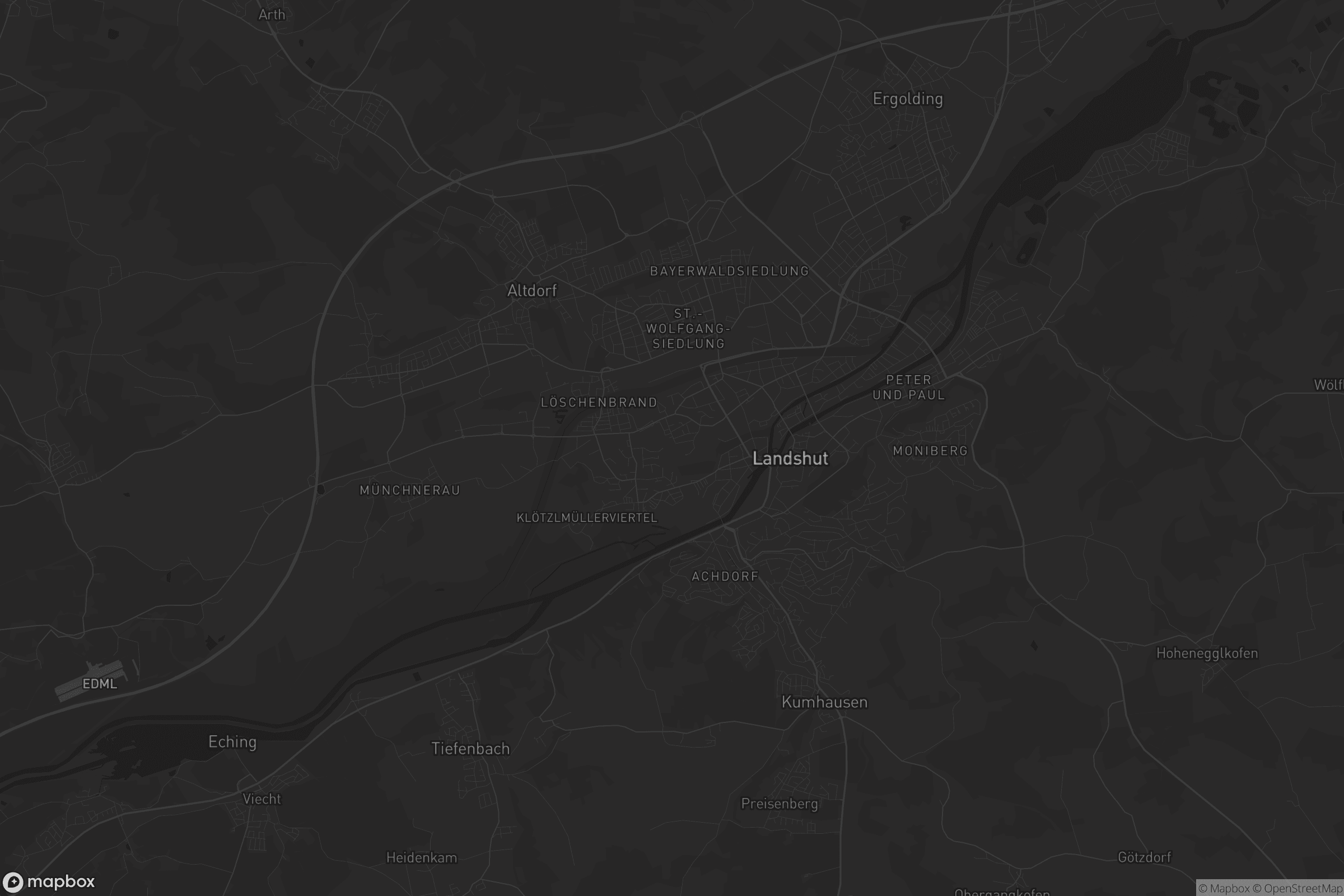 Karte von Landshut-West