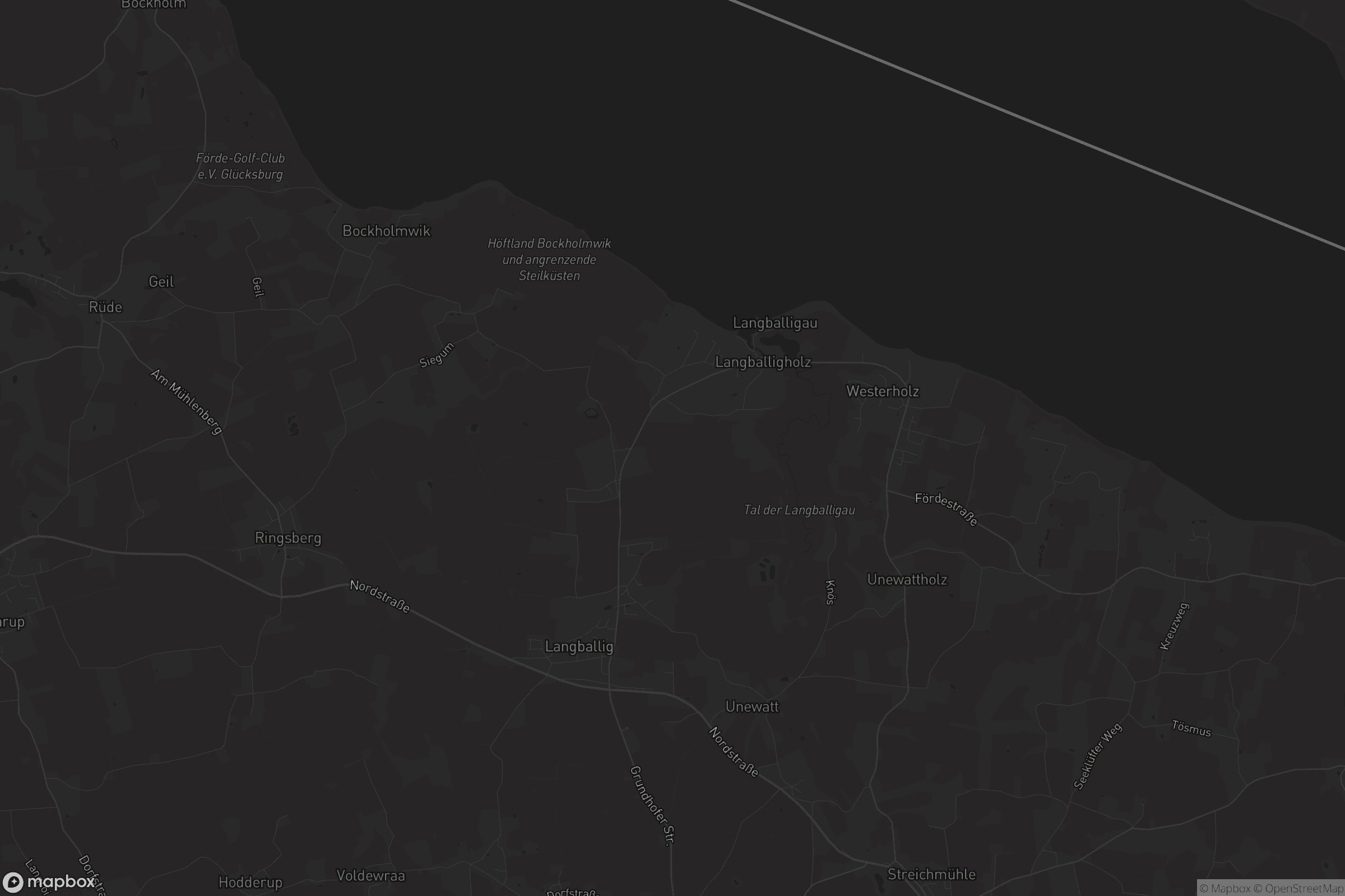 Karte von Langballig