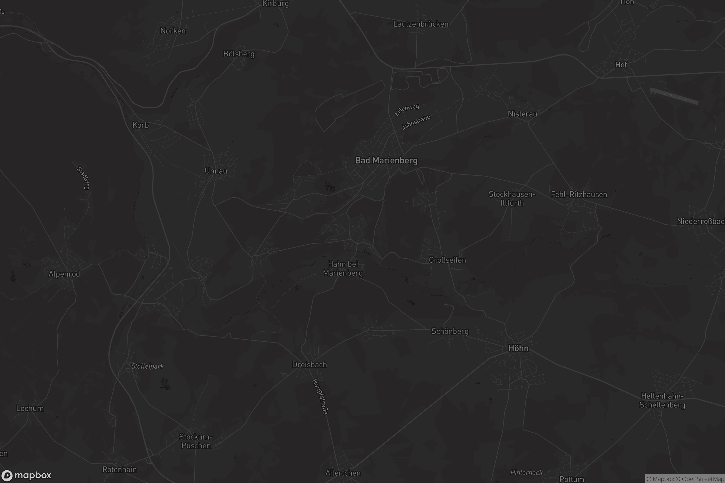 Karte von Langenbach bei Bad Marienberg