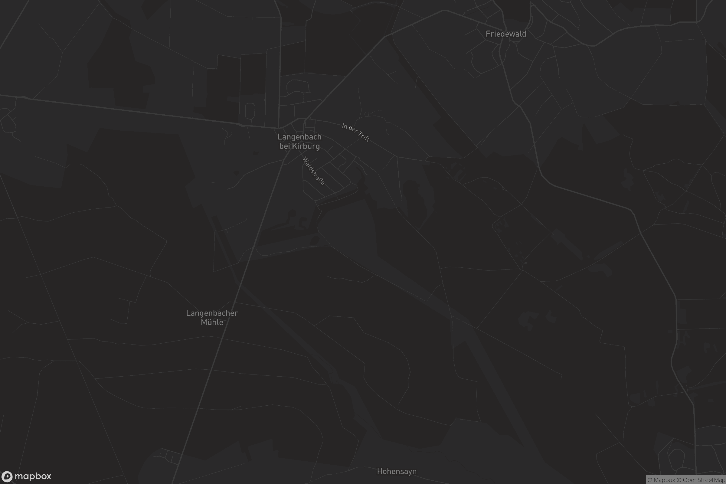 Karte von Langenbach bei Kirburg