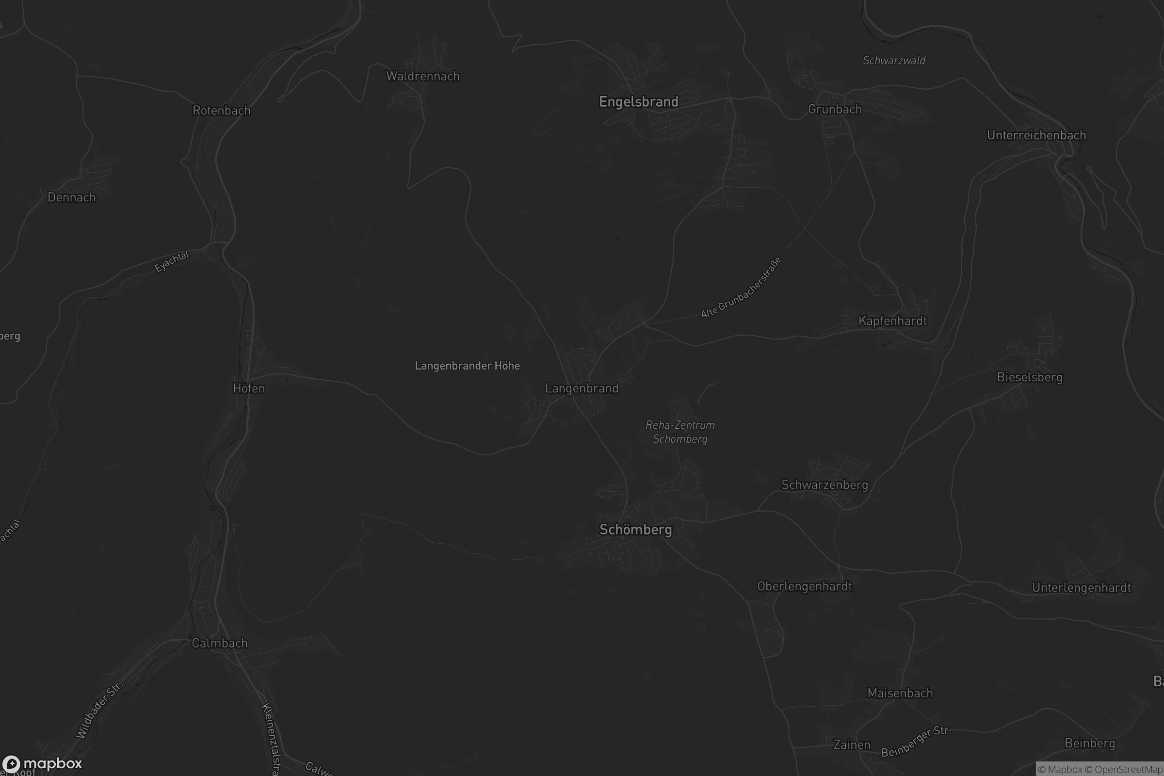 Karte von Langenbrand