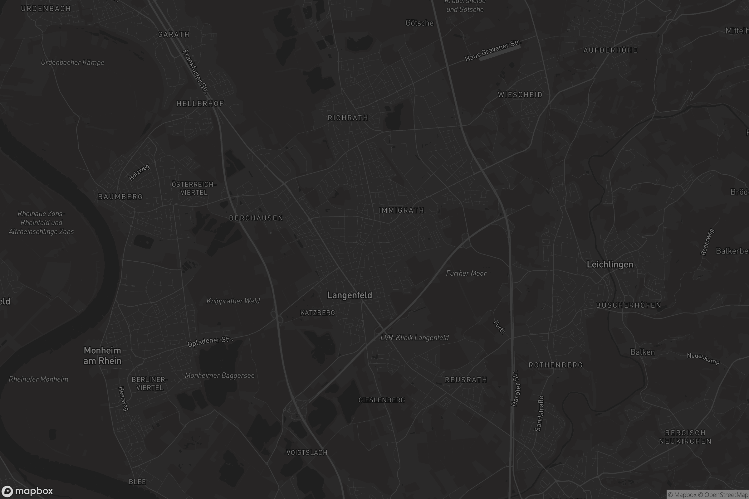 Karte von Langenfeld (Rheinland)