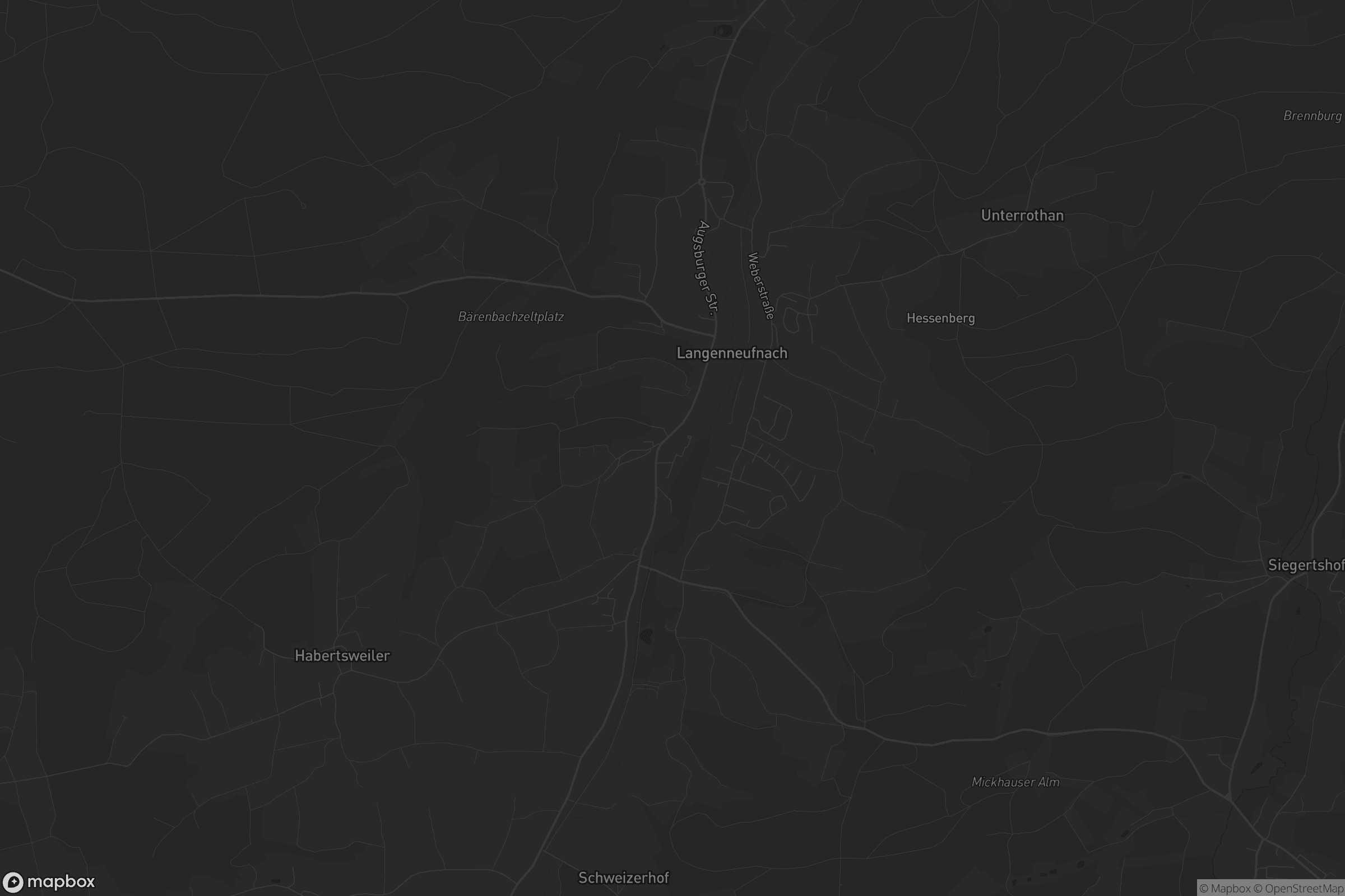 Karte von Langenneufnach