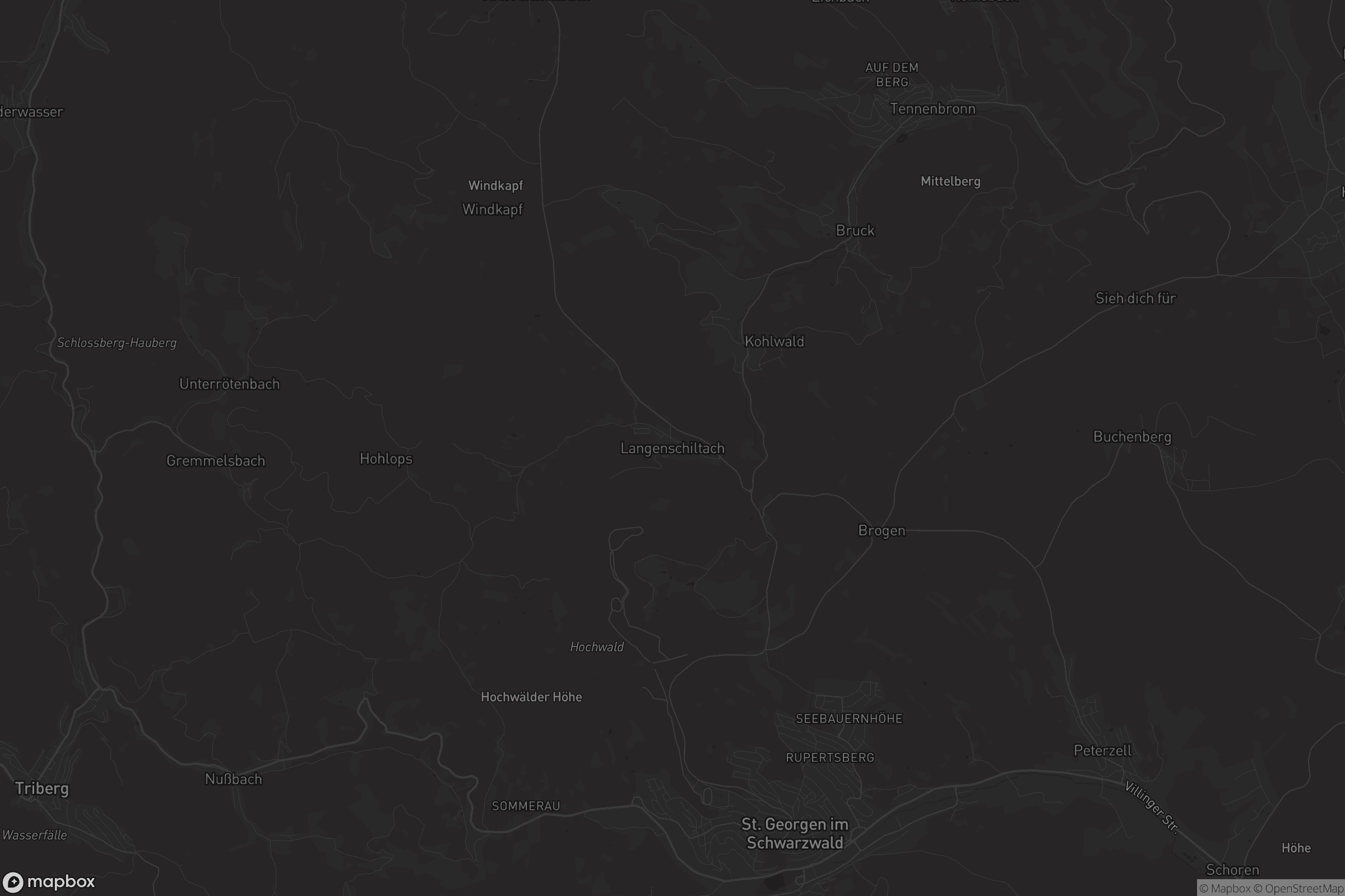 Karte von Langenschiltach