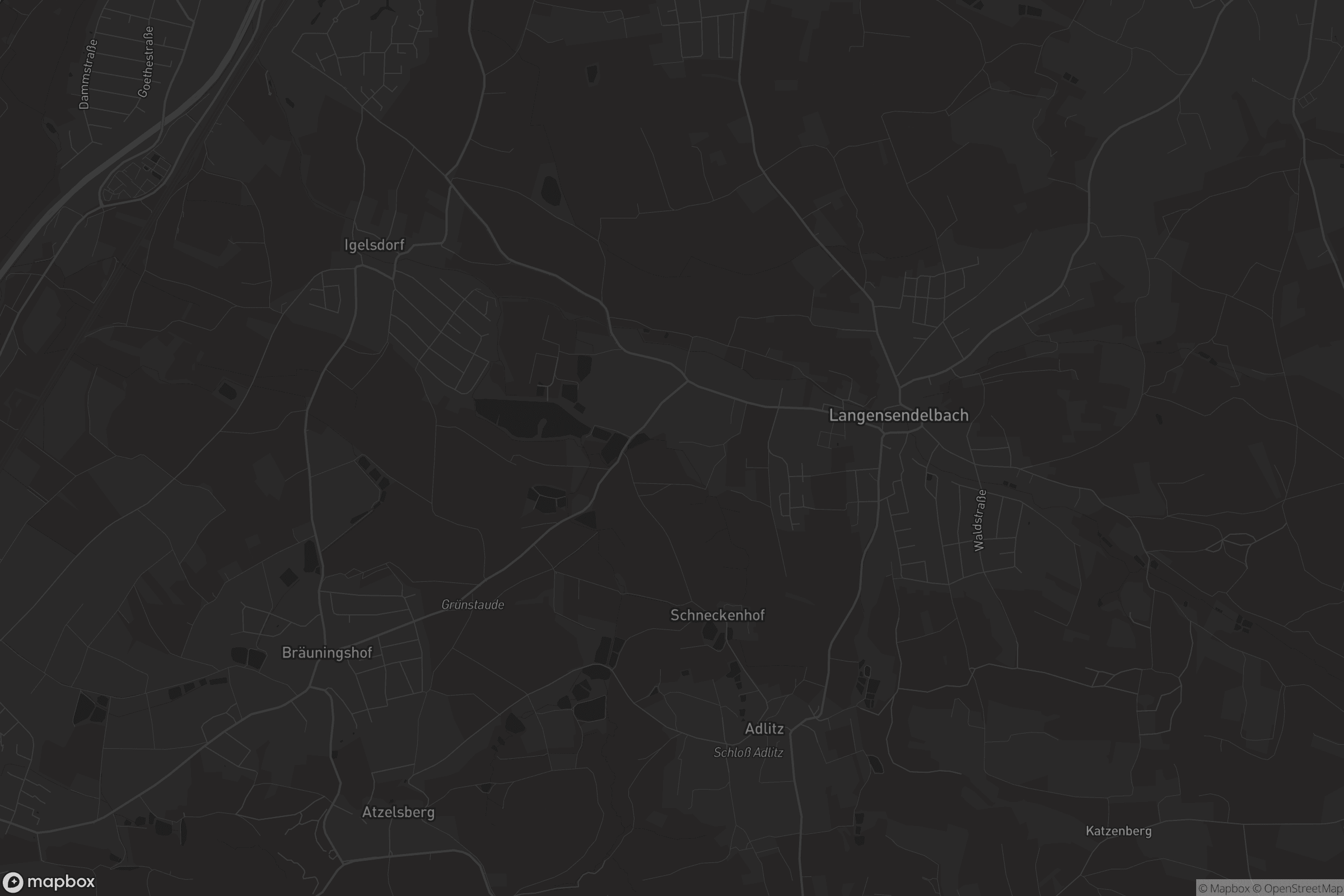 Karte von Langensendelbach