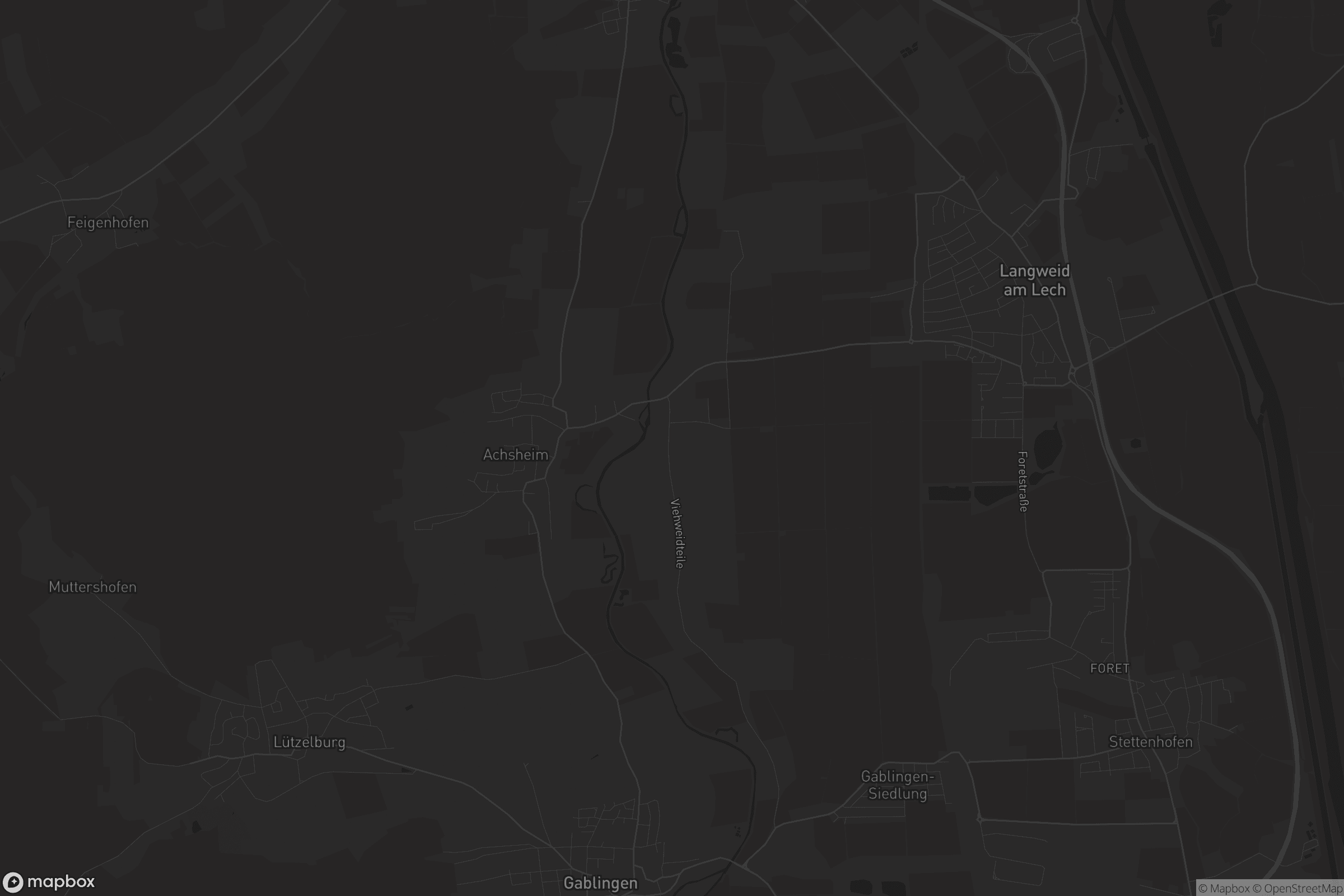 Karte von Langweid am Lech