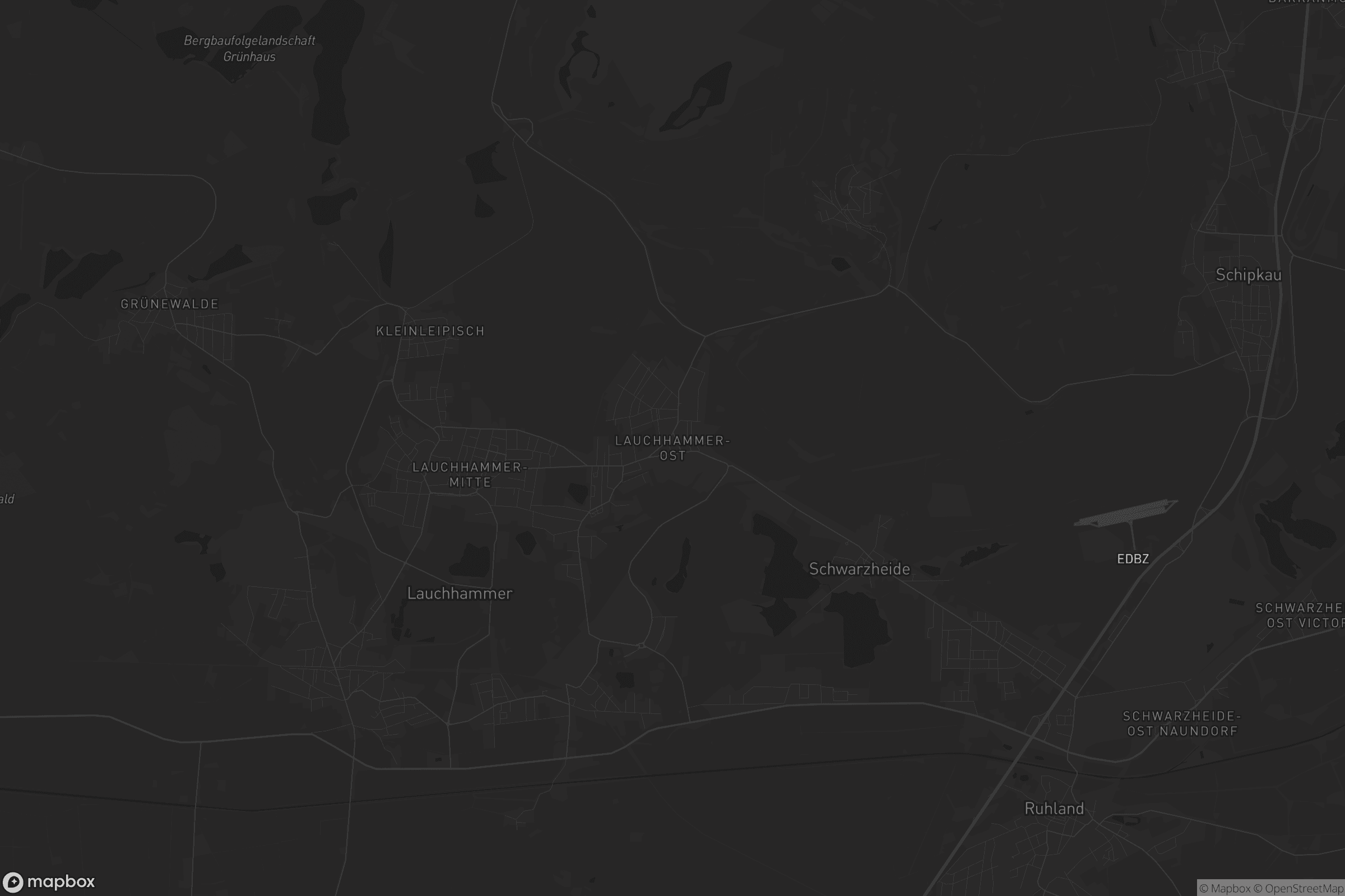 Karte von Lauchhammer-Ost