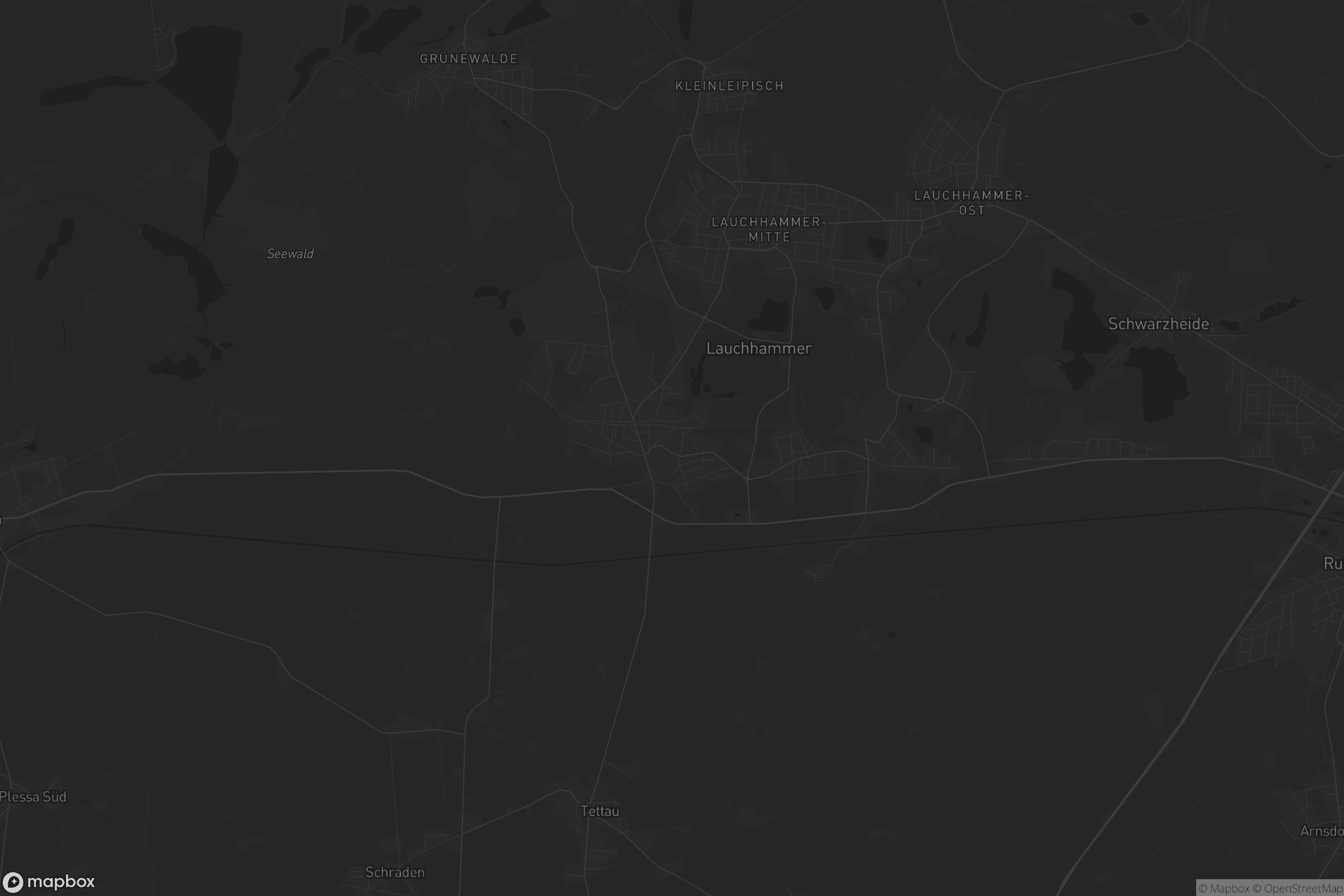 Karte von Lauchhammer-West