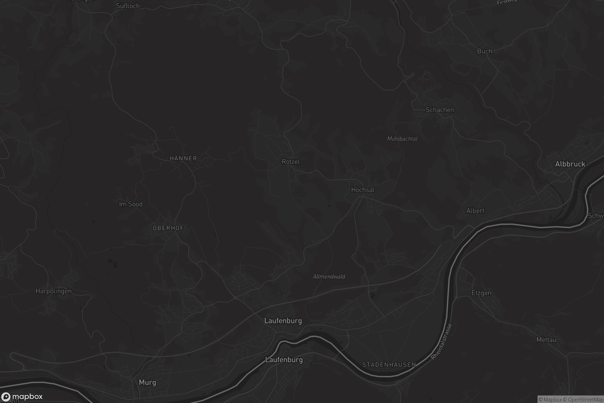 Karte von Laufenburg (Baden)