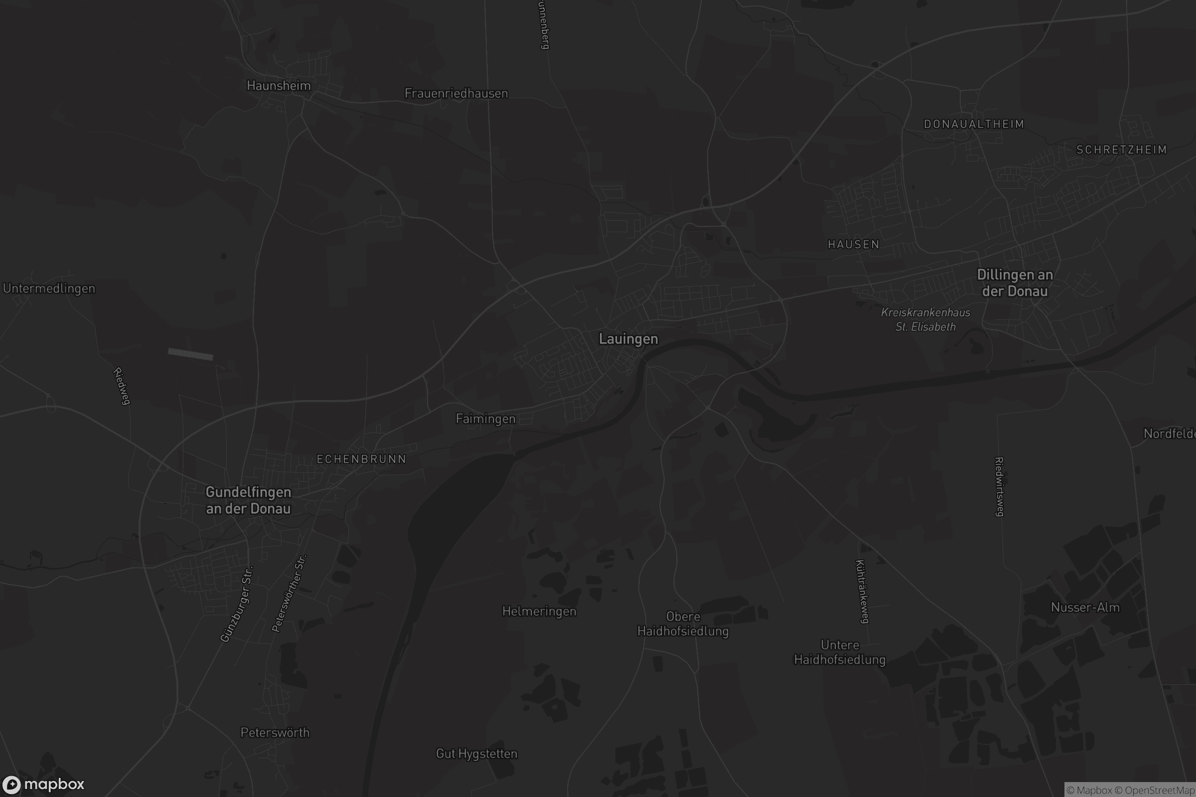 Karte von Lauingen (Donau)