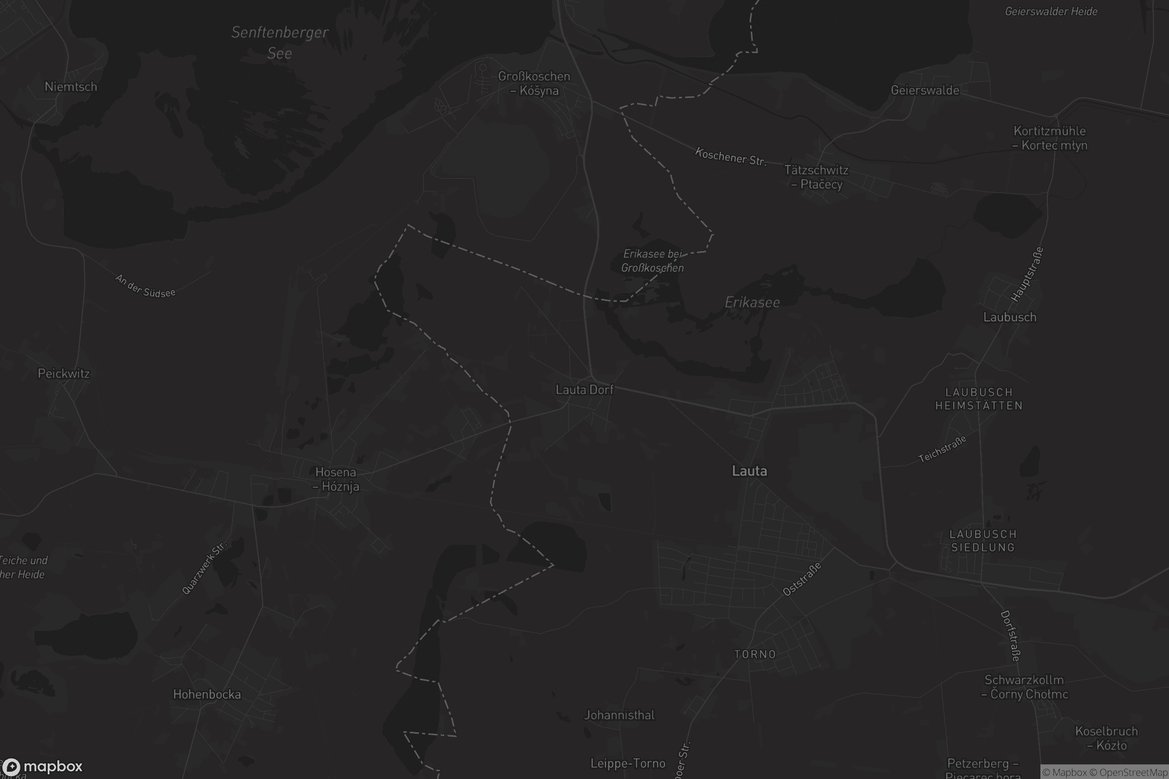 Karte von Lauta Dorf