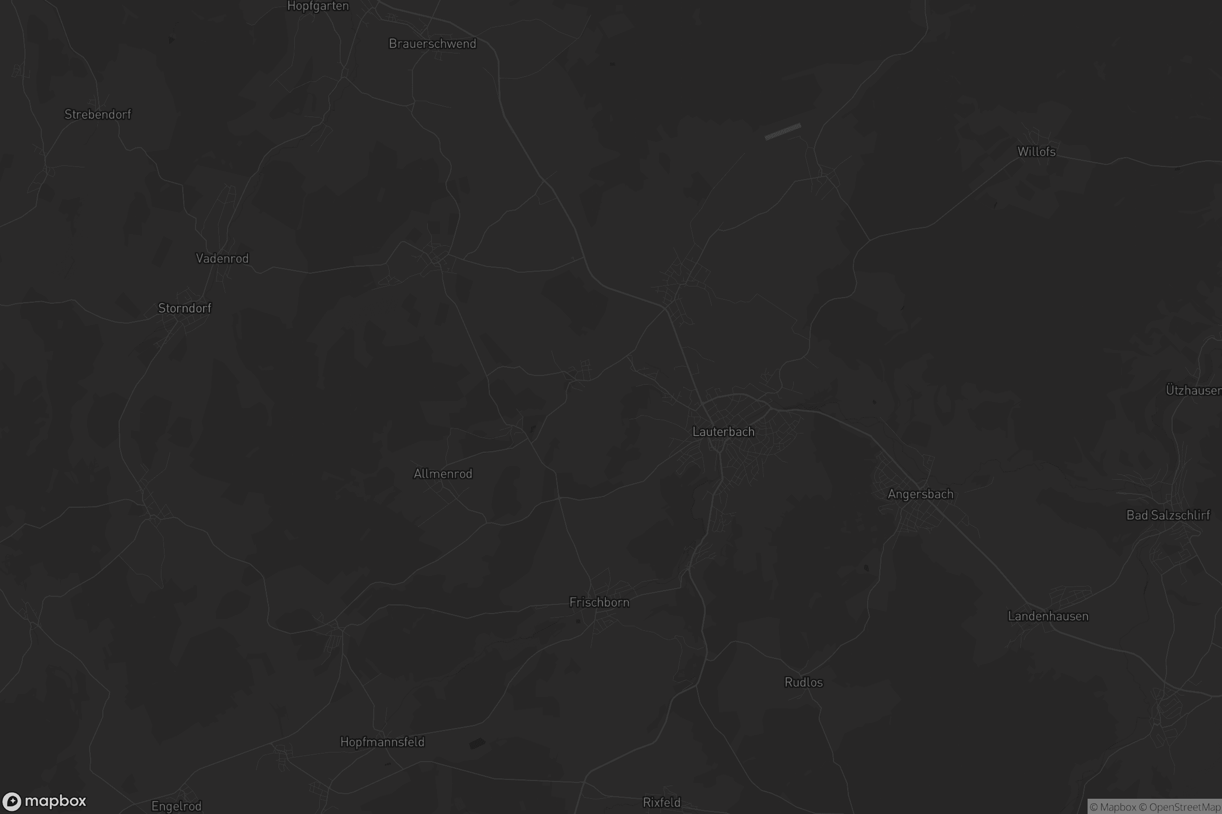 Karte von Lauterbach (Hessen)