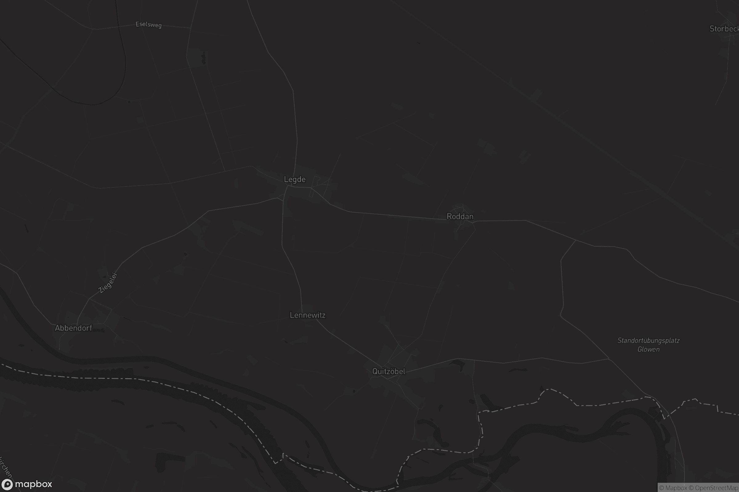 Karte von Legde/Quitzöbel