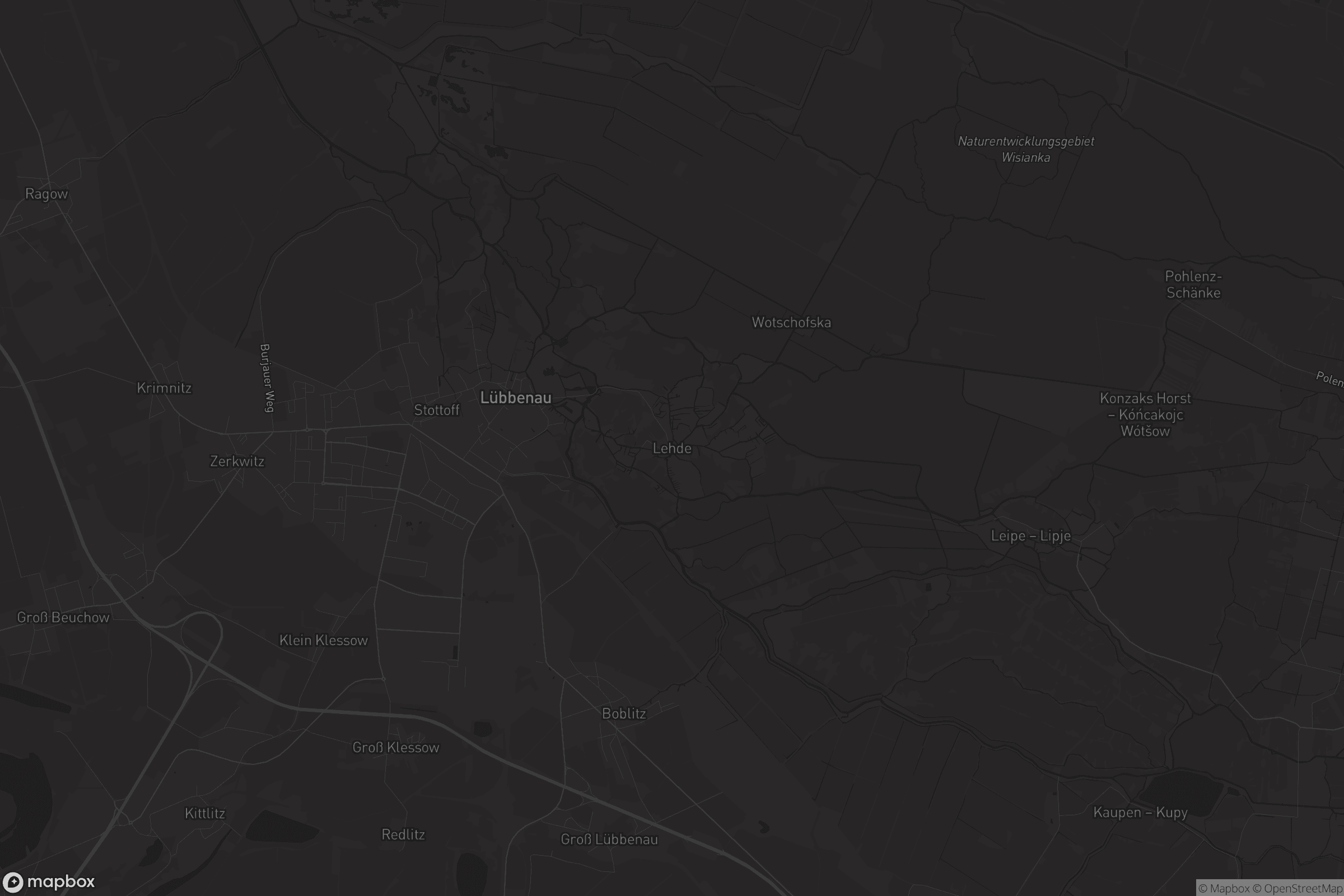 Karte von Lehde - Lědy