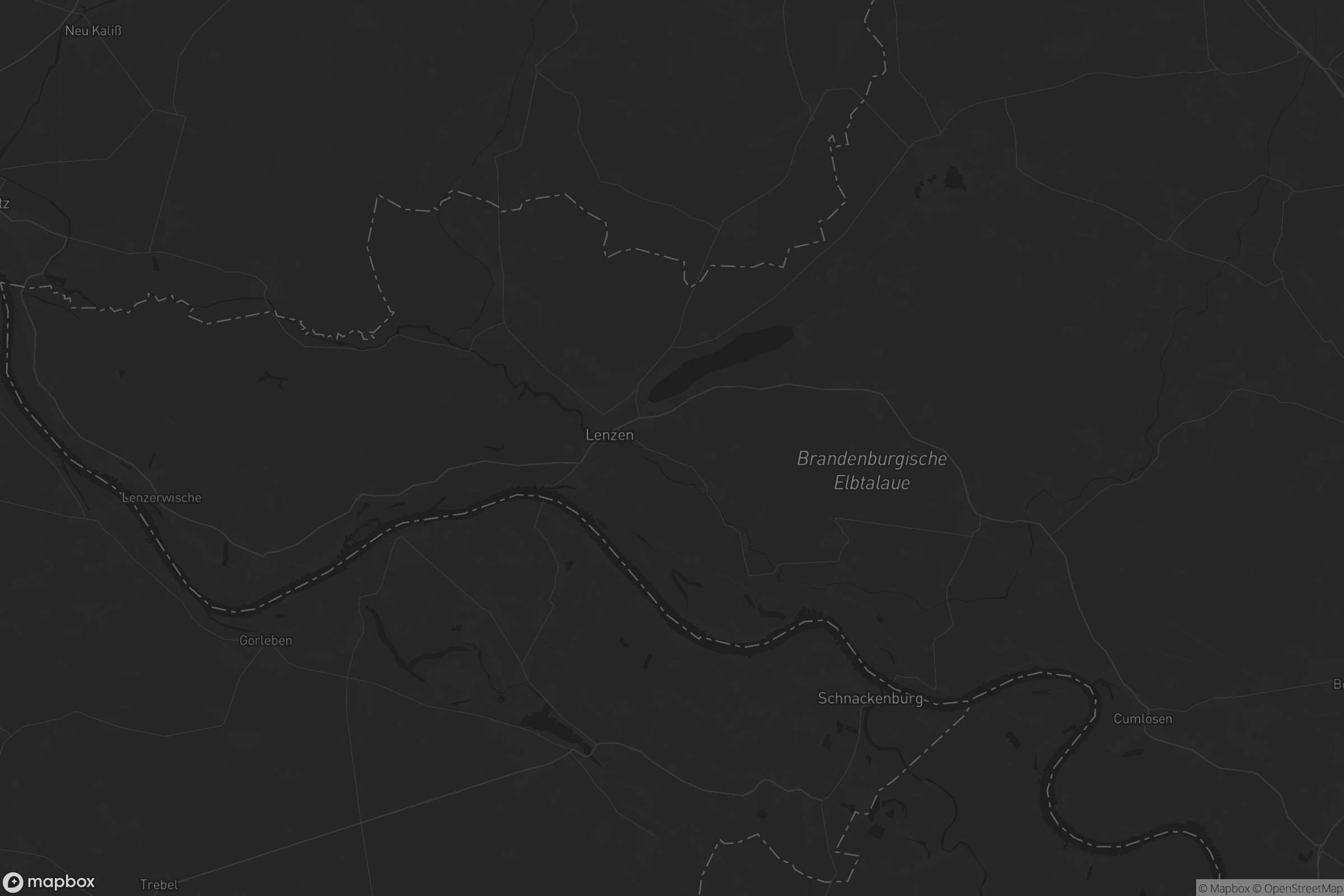 Karte von Lenzen-Elbtalaue