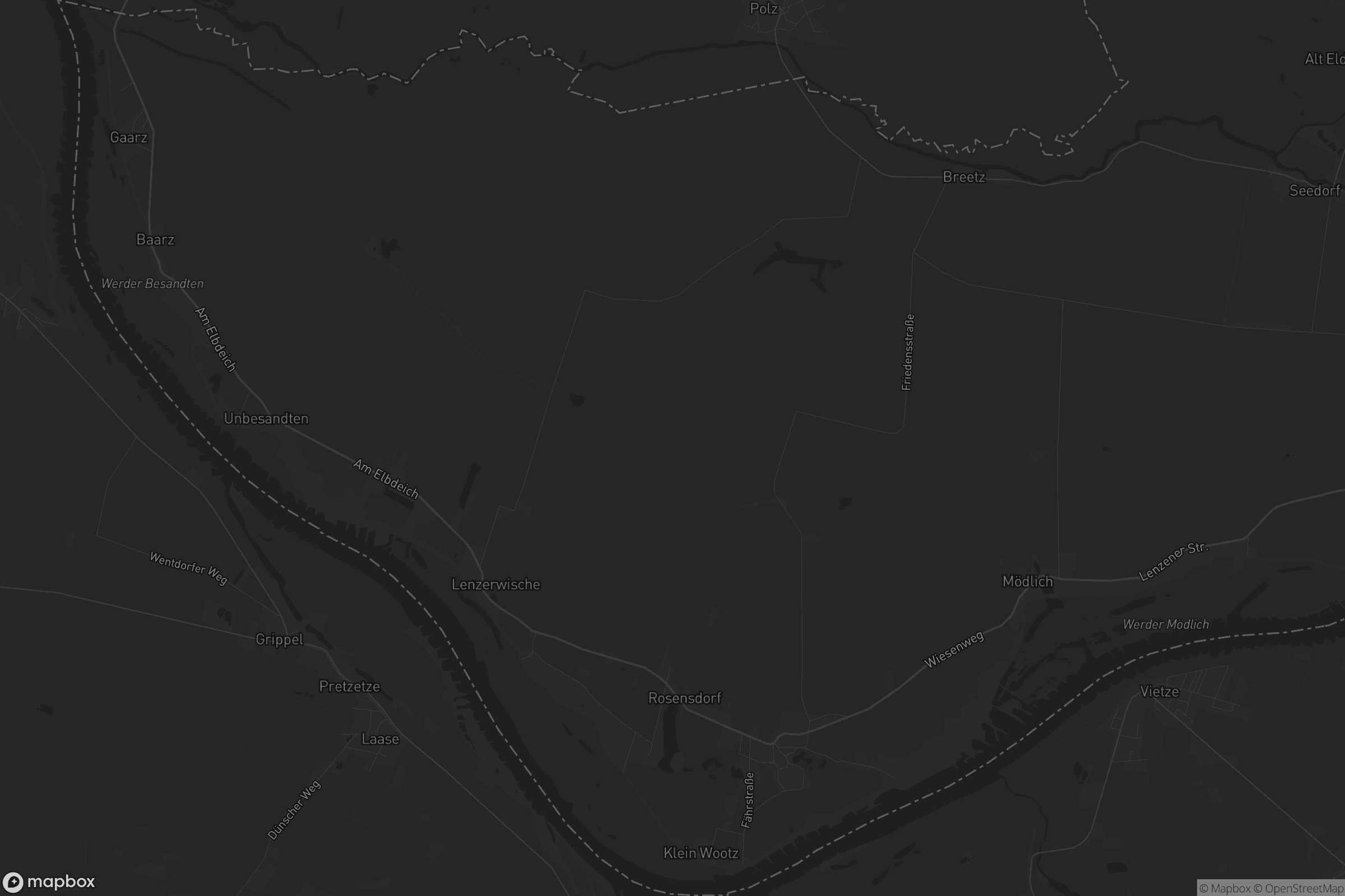 Karte von Lenzerwische