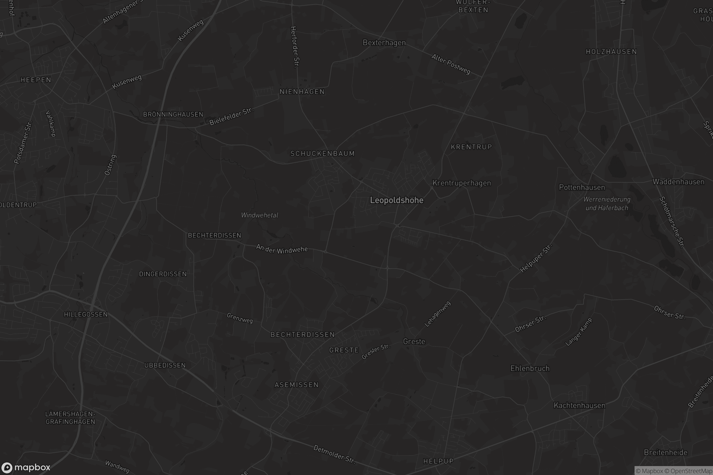 Karte von Leopoldshöhe