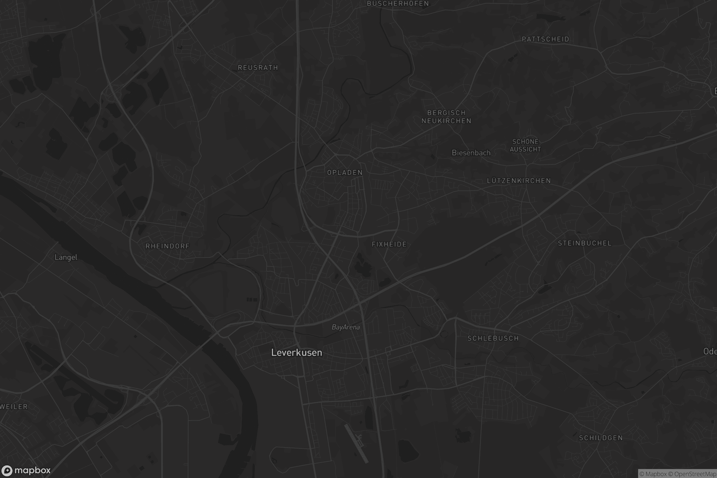 Karte von Leverkusen