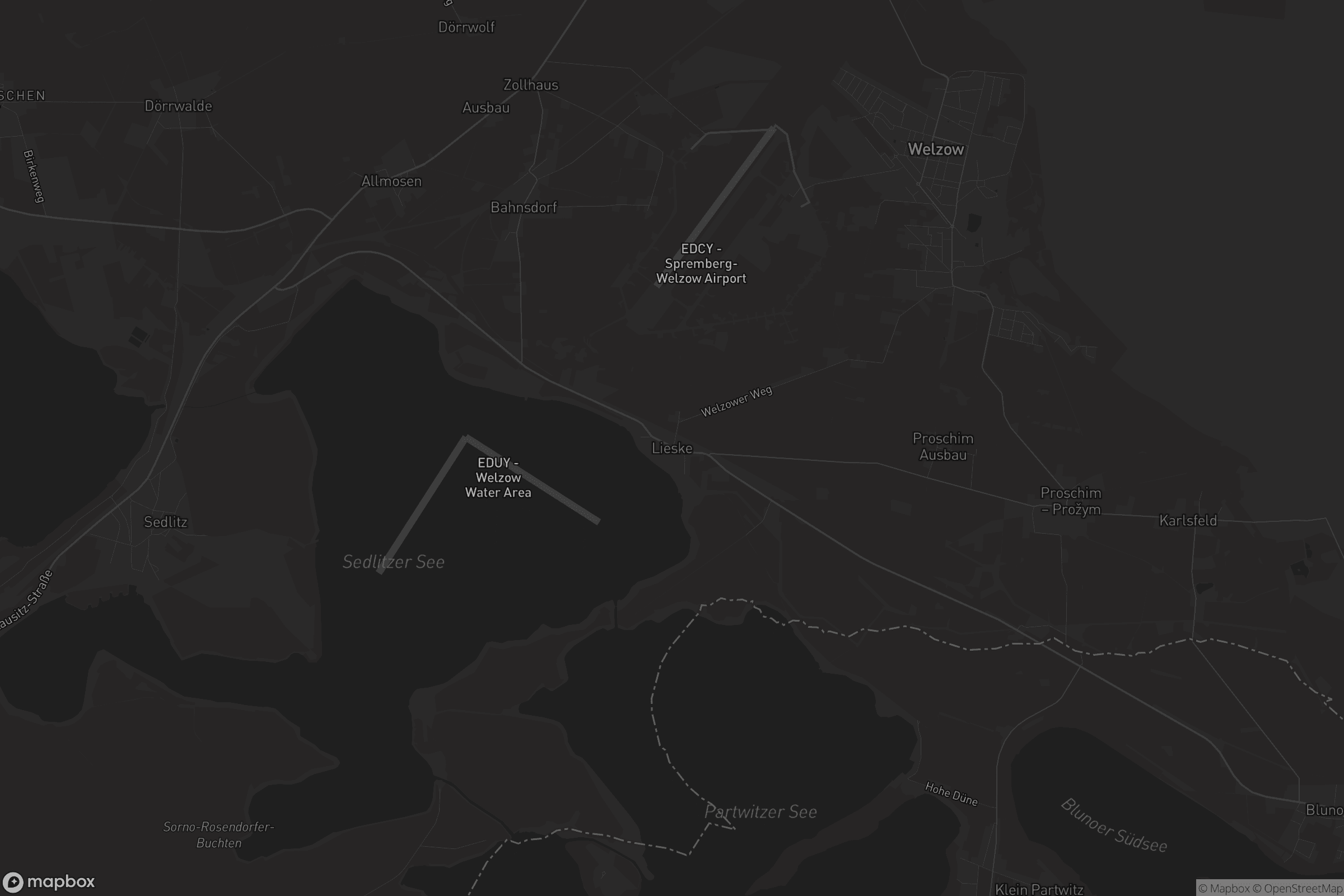 Karte von Lieske - Lěska