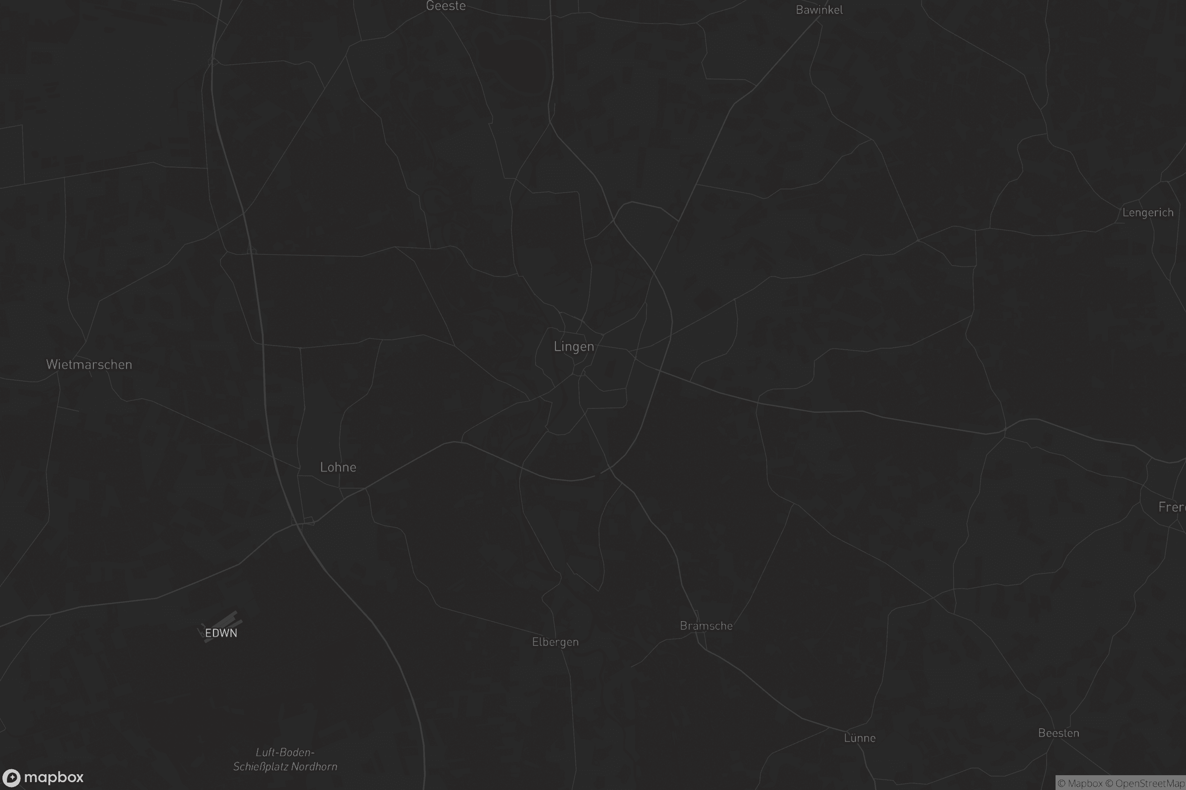 Karte von Lingen (Ems)