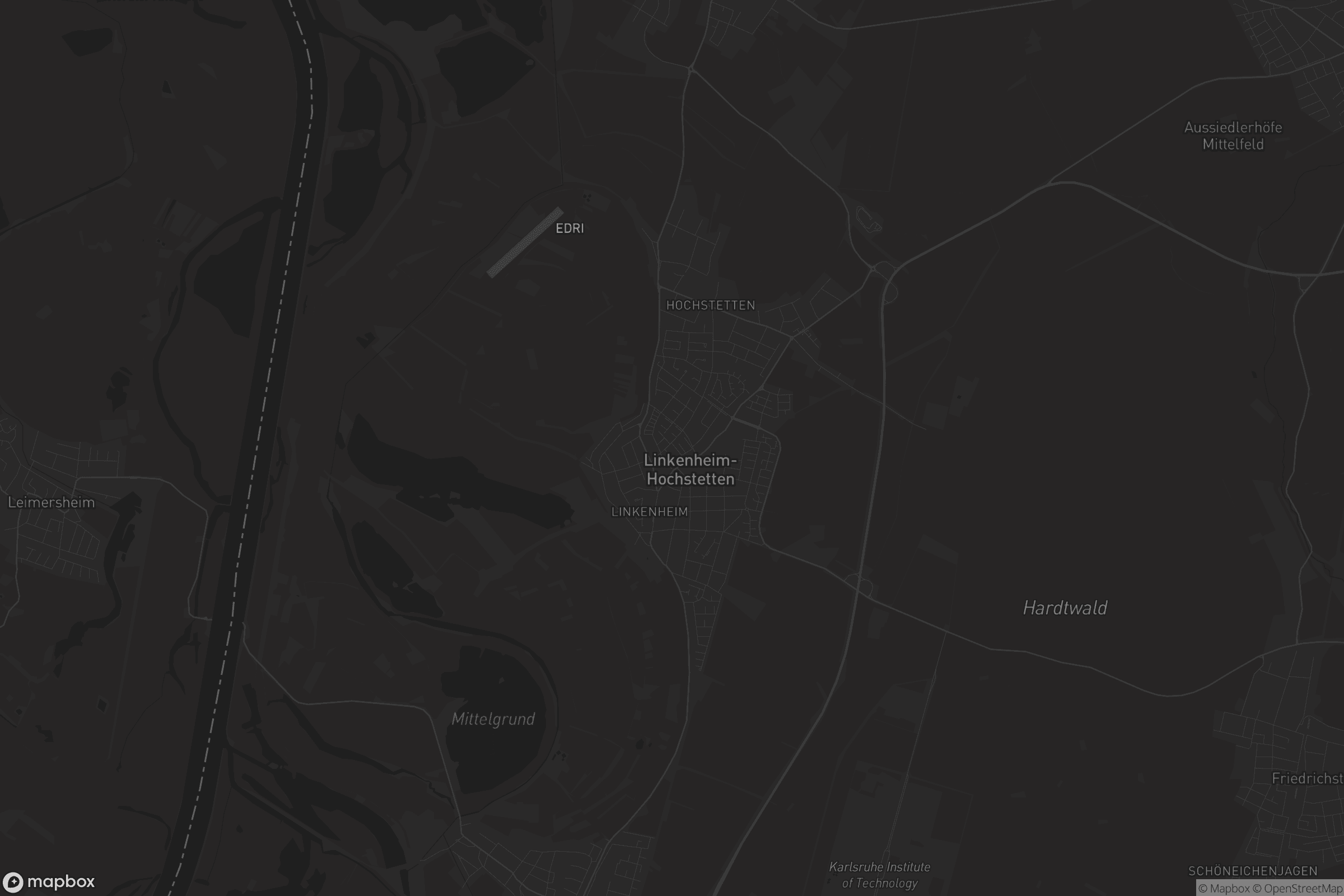 Karte von Linkenheim-Hochstetten