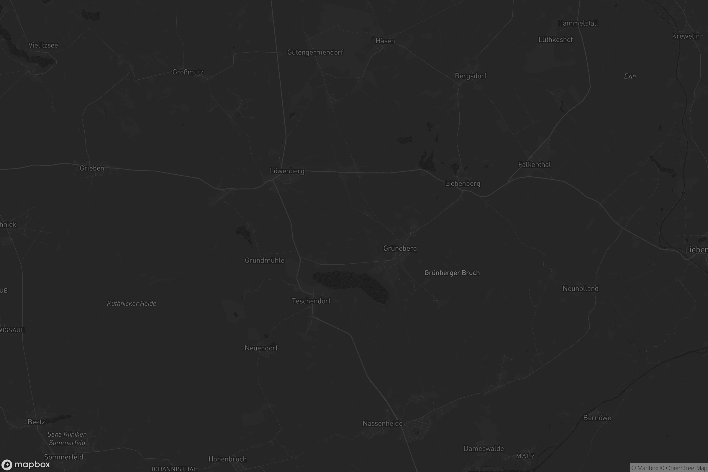 Karte von Löwenberger Land