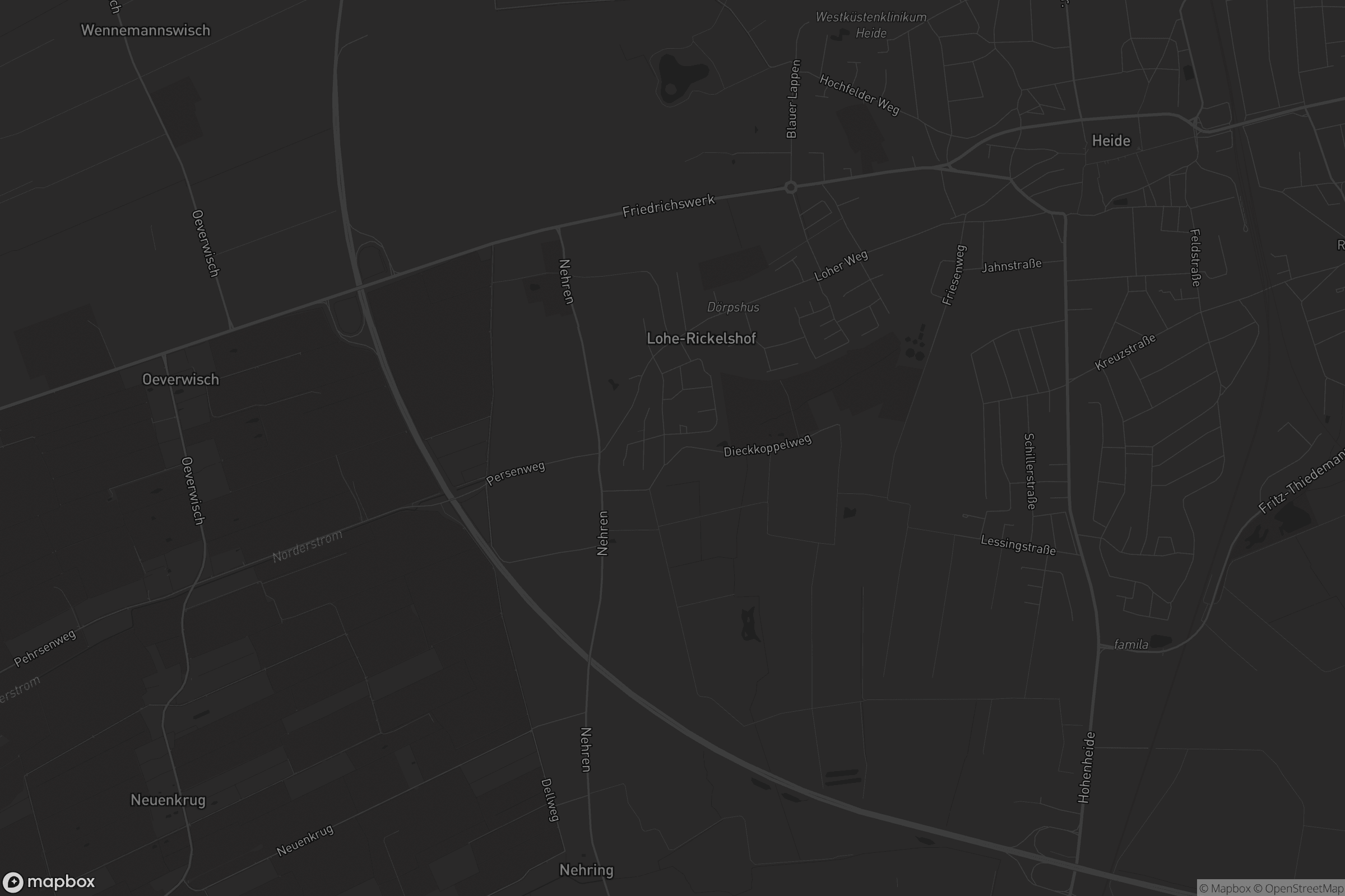 Karte von Lohe-Rickelshof