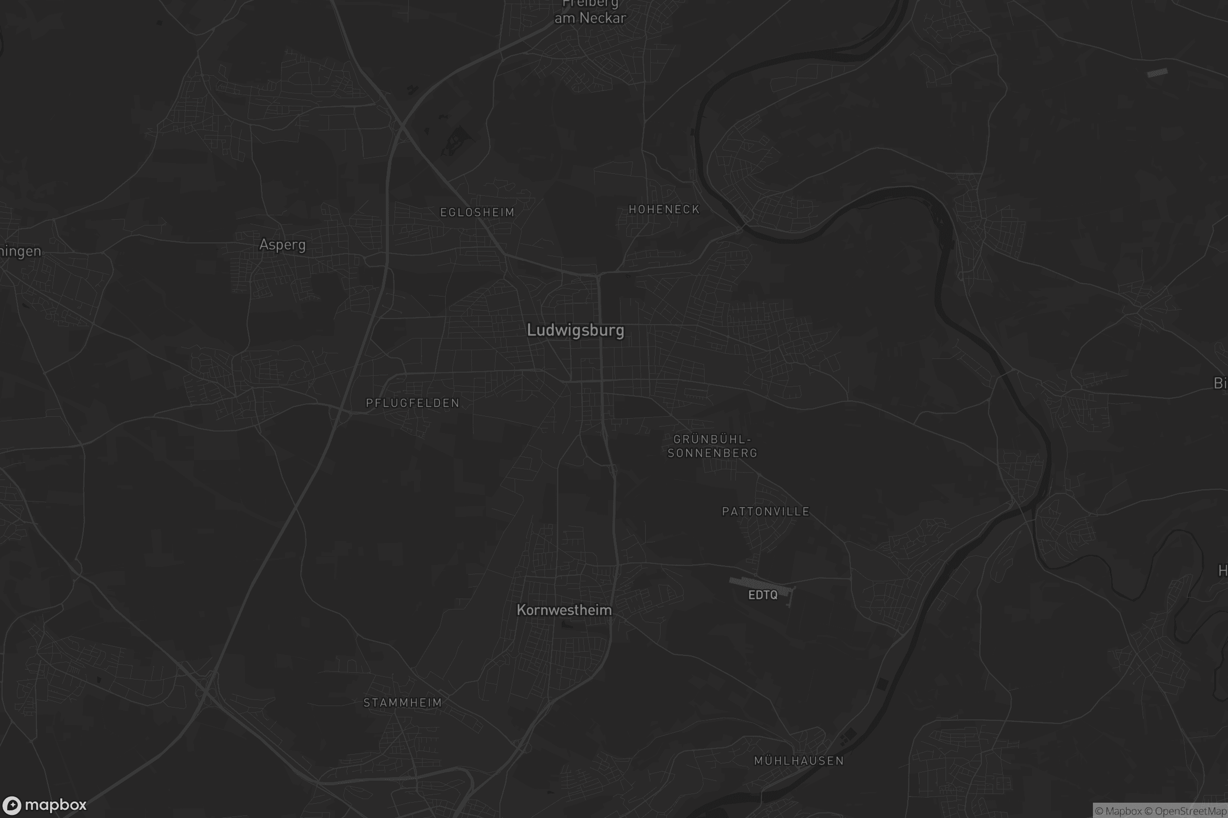 Karte von Ludwigsburg - Süd