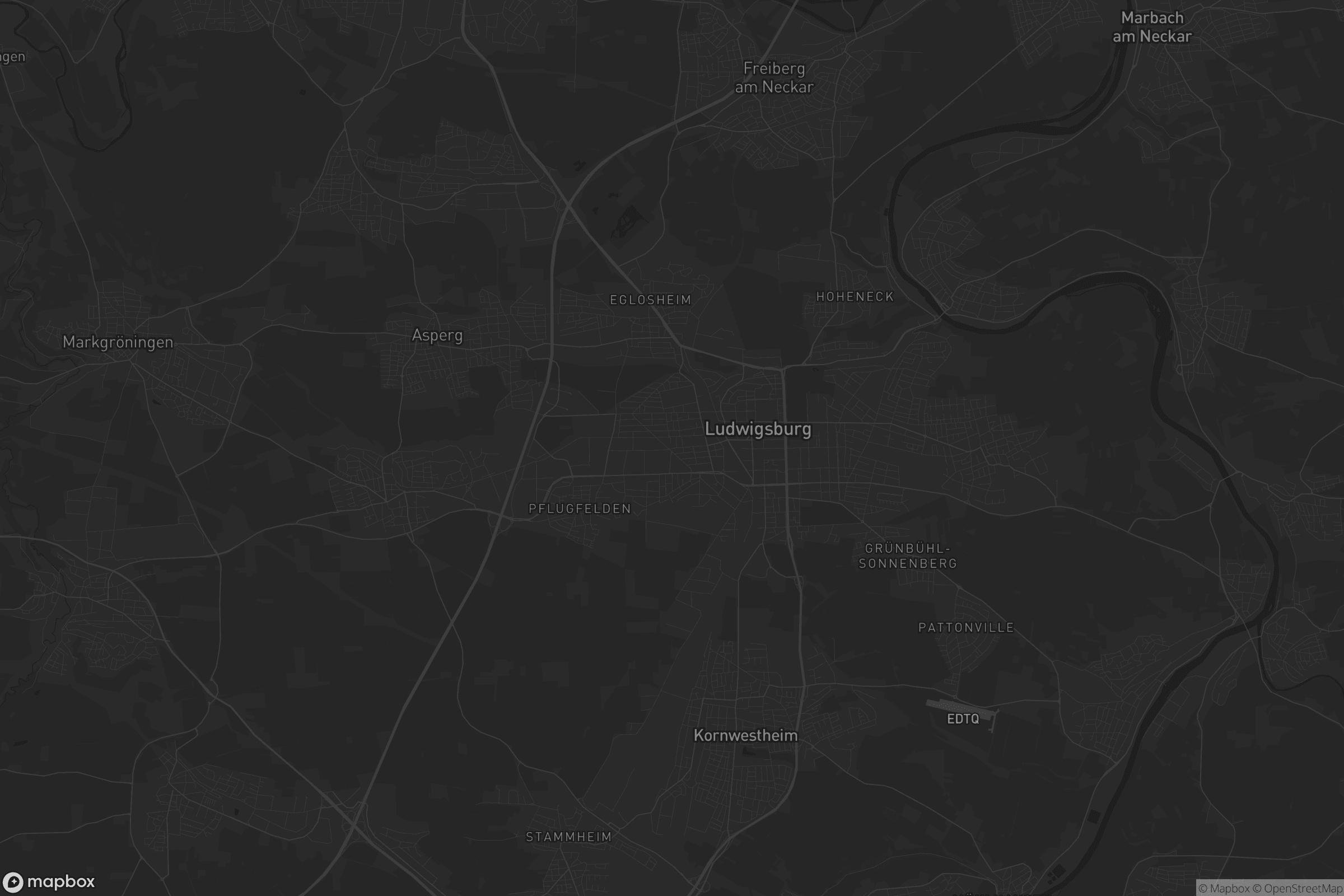 Karte von Ludwigsburg - West