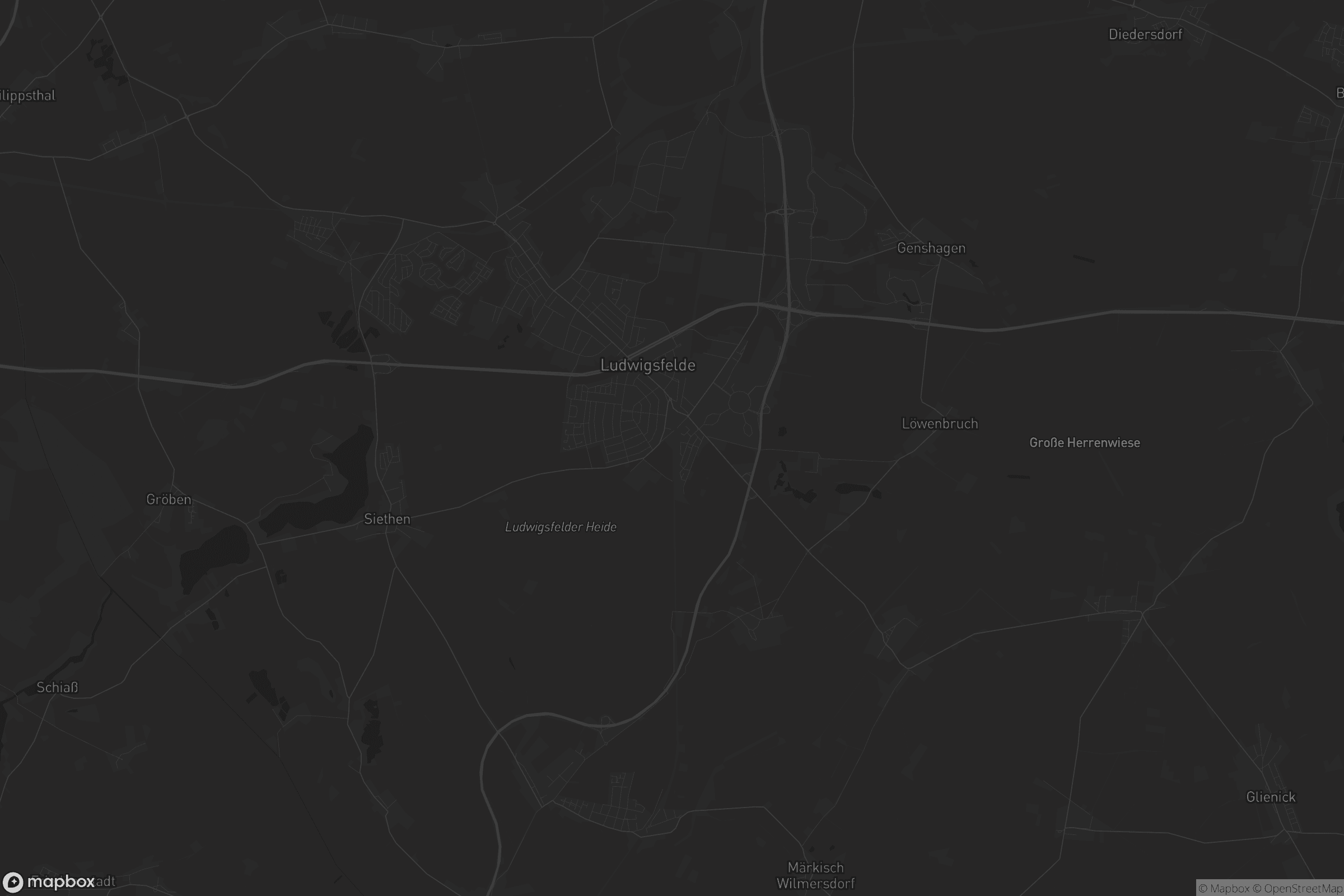 Karte von Ludwigsfelde