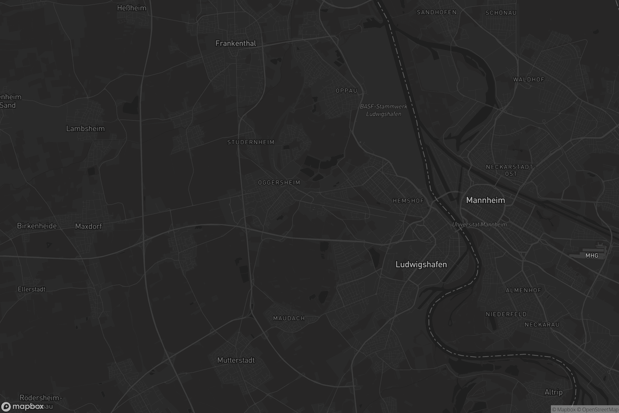 Karte von Ludwigshafen am Rhein