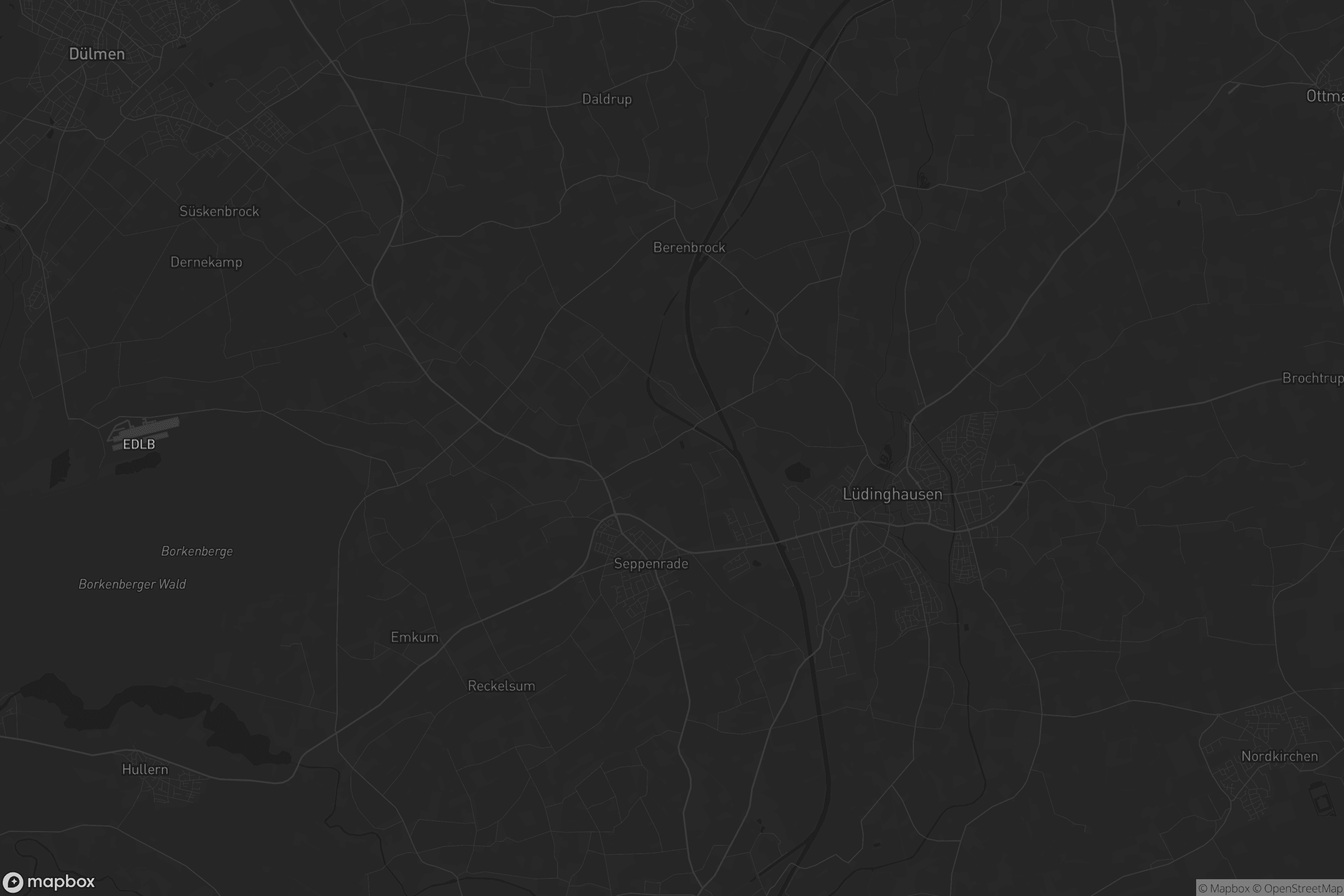 Karte von Lüdinghausen