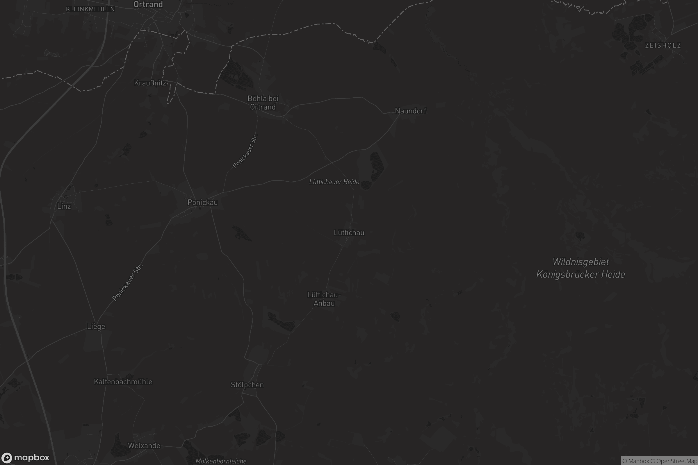 Karte von Lüttichau