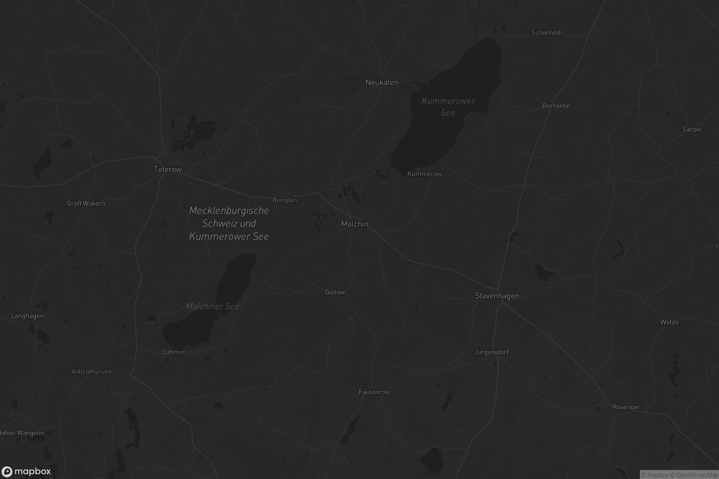 Karte von Malchin am Kummerower See