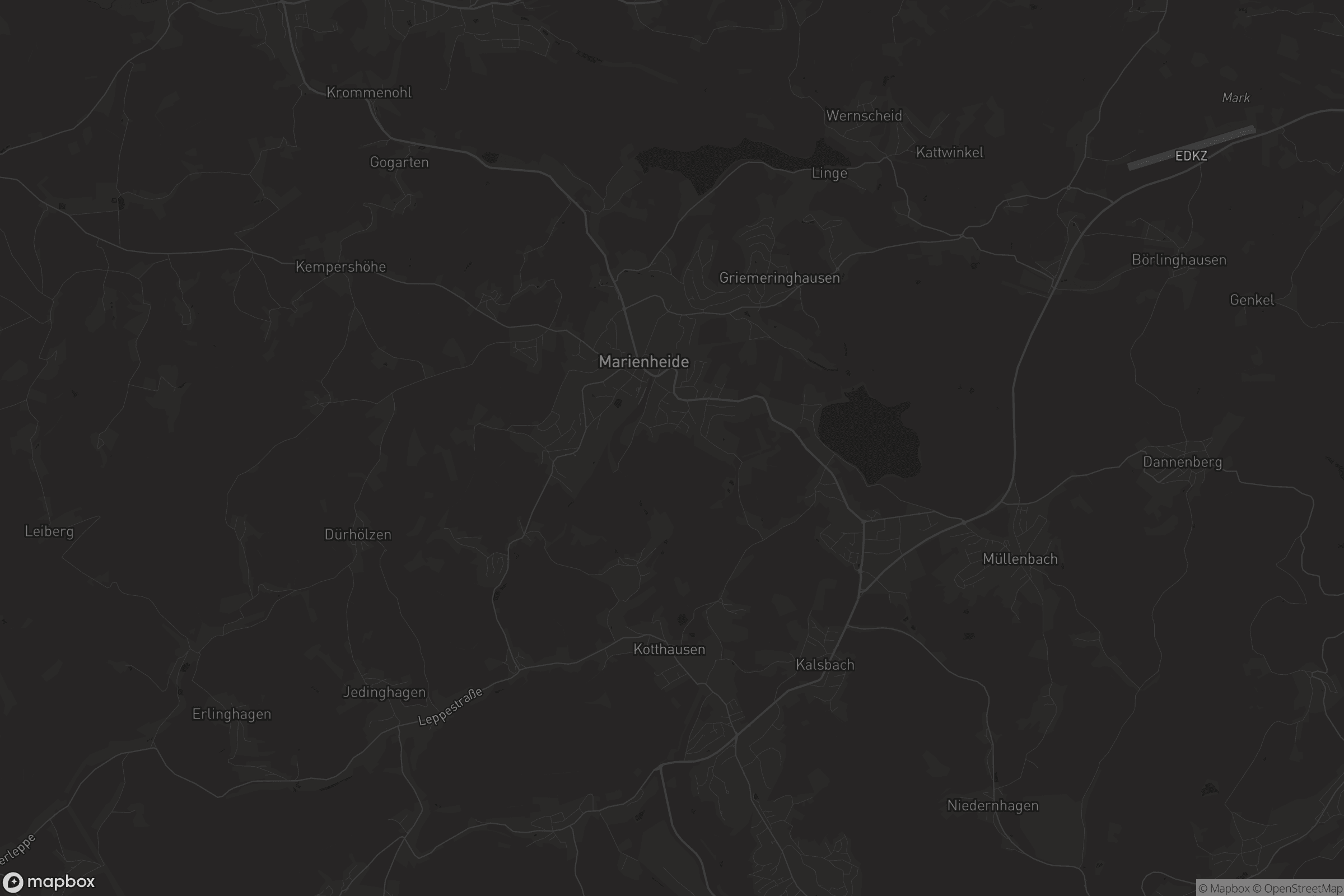 Karte von Marienheide