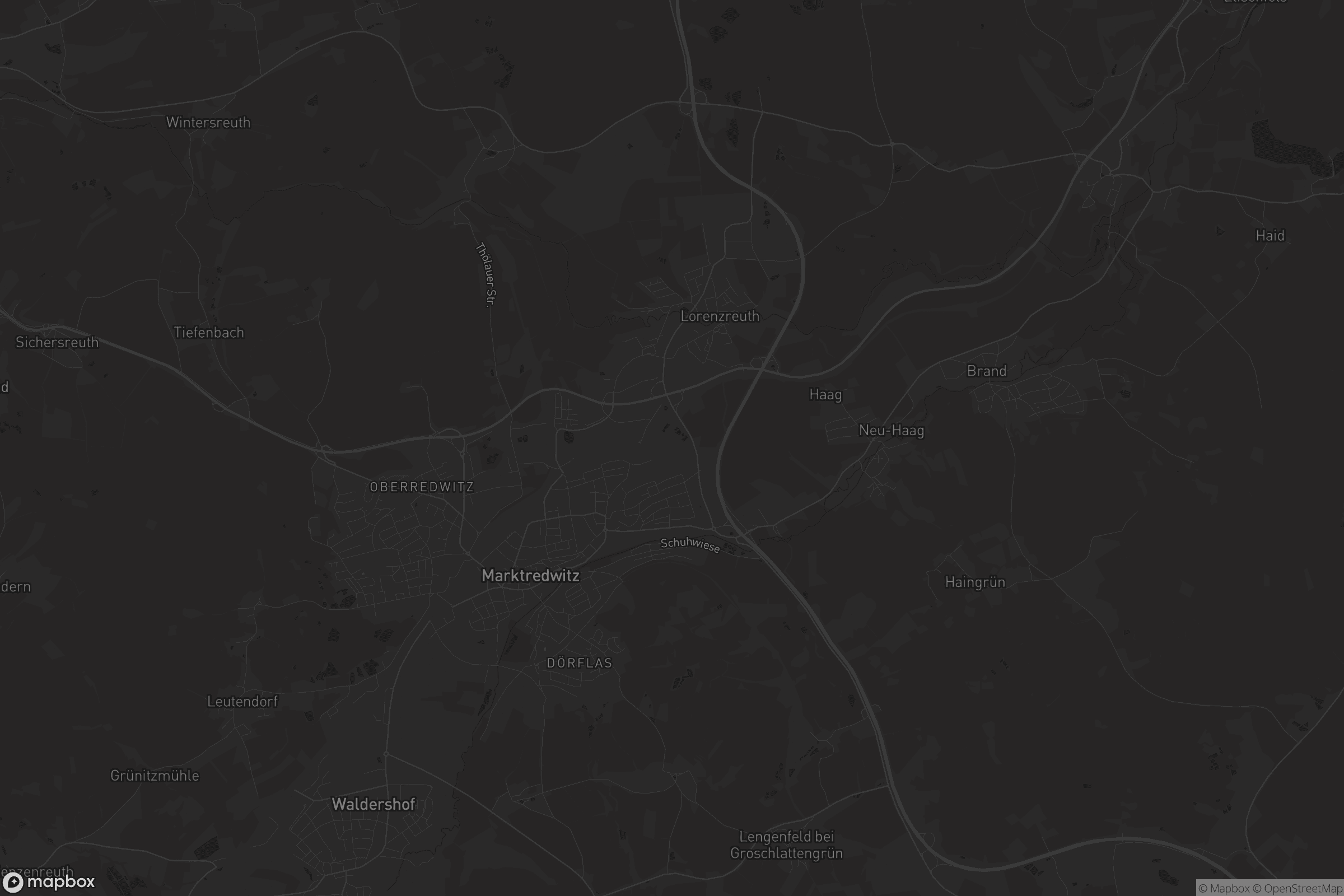 Karte von Marktredwitz