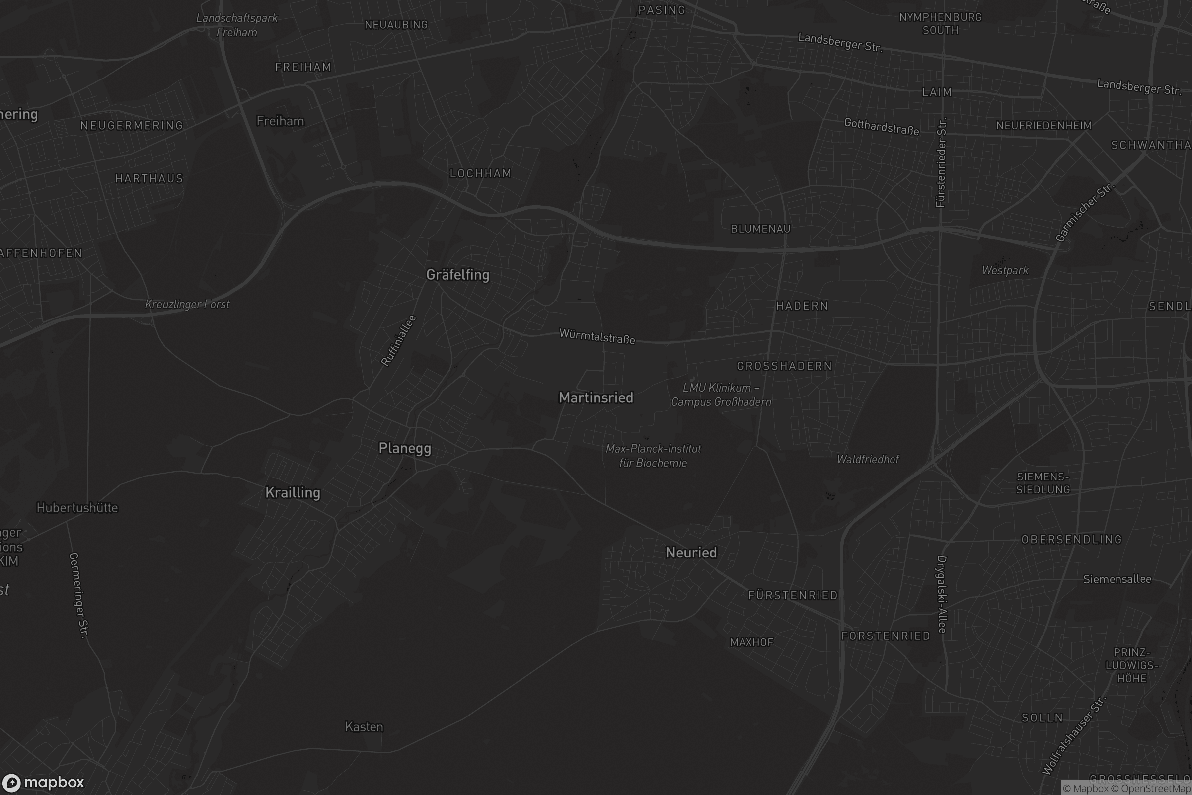 Karte von Martinsried