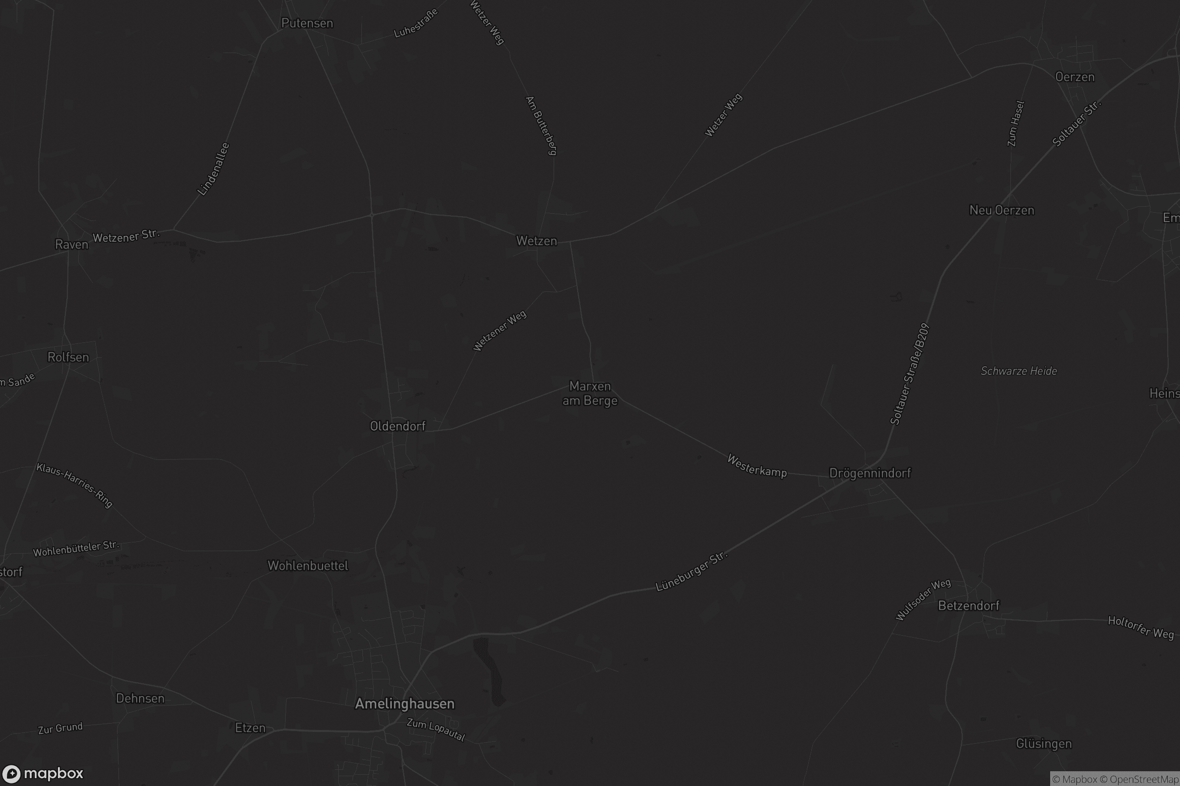 Karte von Marxen am Berge