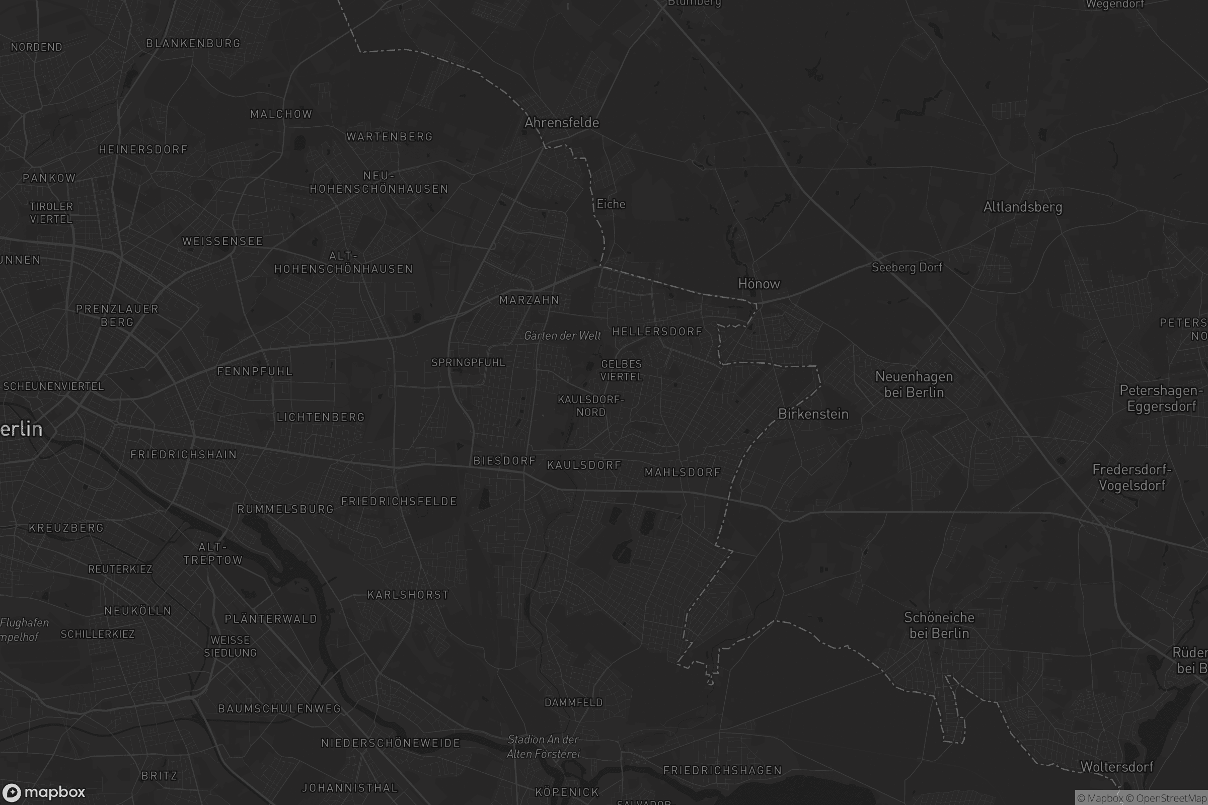 Karte von Marzahn-Hellersdorf