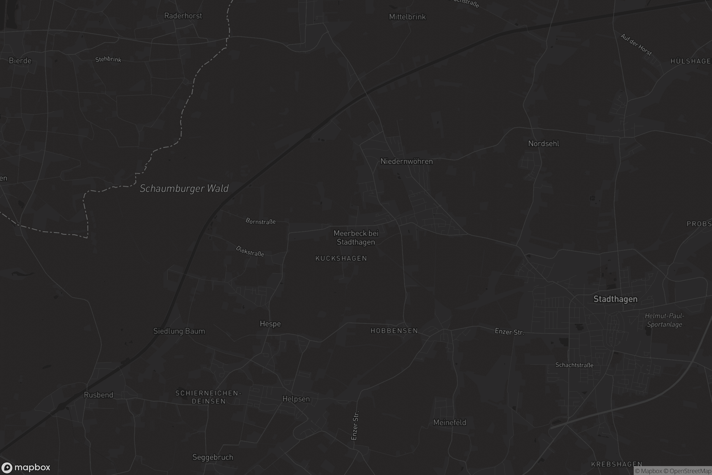 Karte von Meerbeck bei Stadthagen