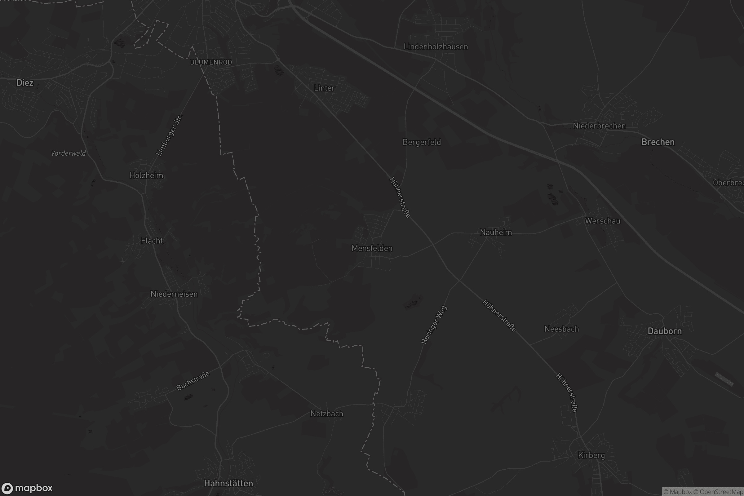 Karte von Mensfelden