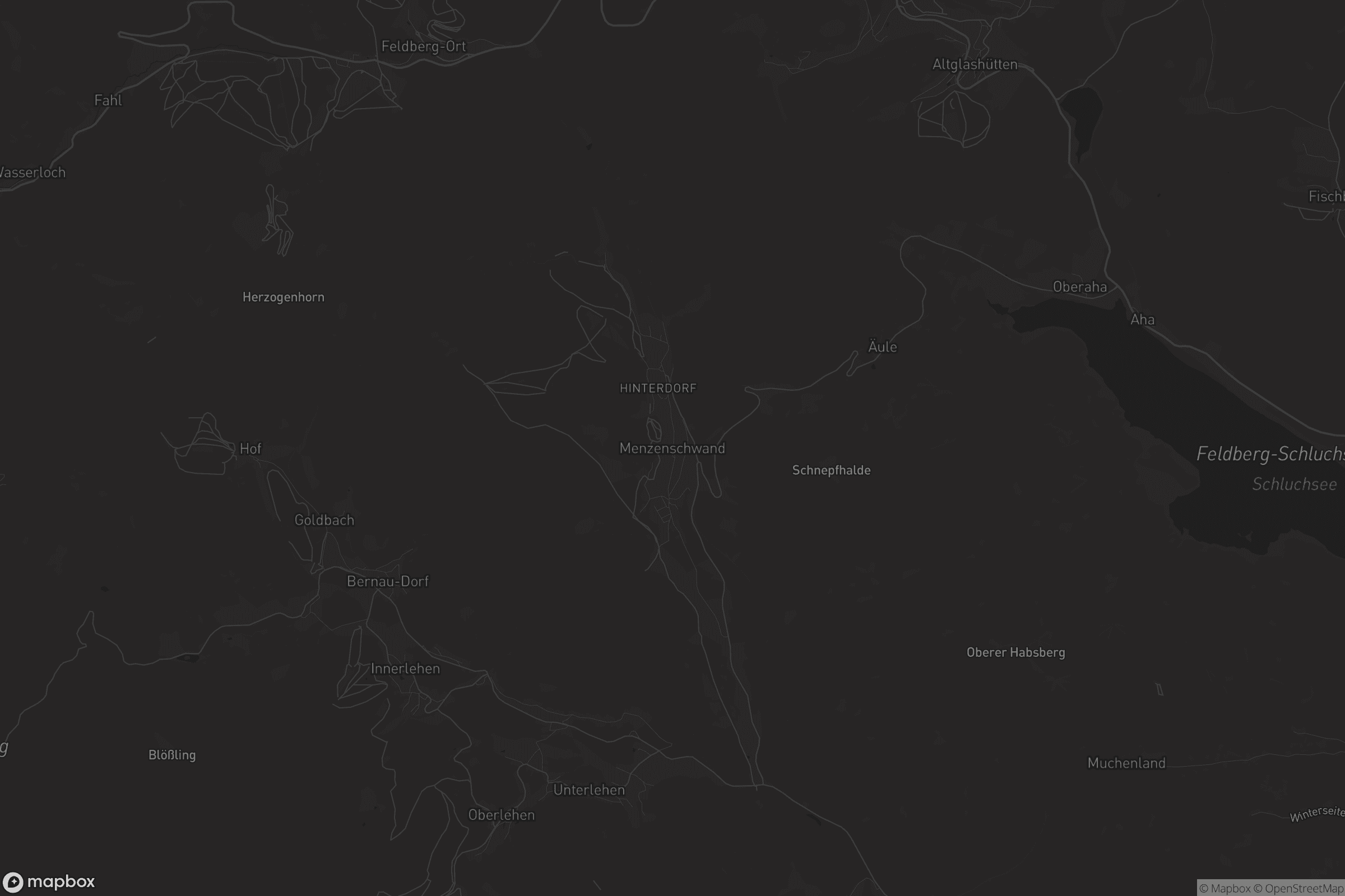 Karte von Menzenschwand