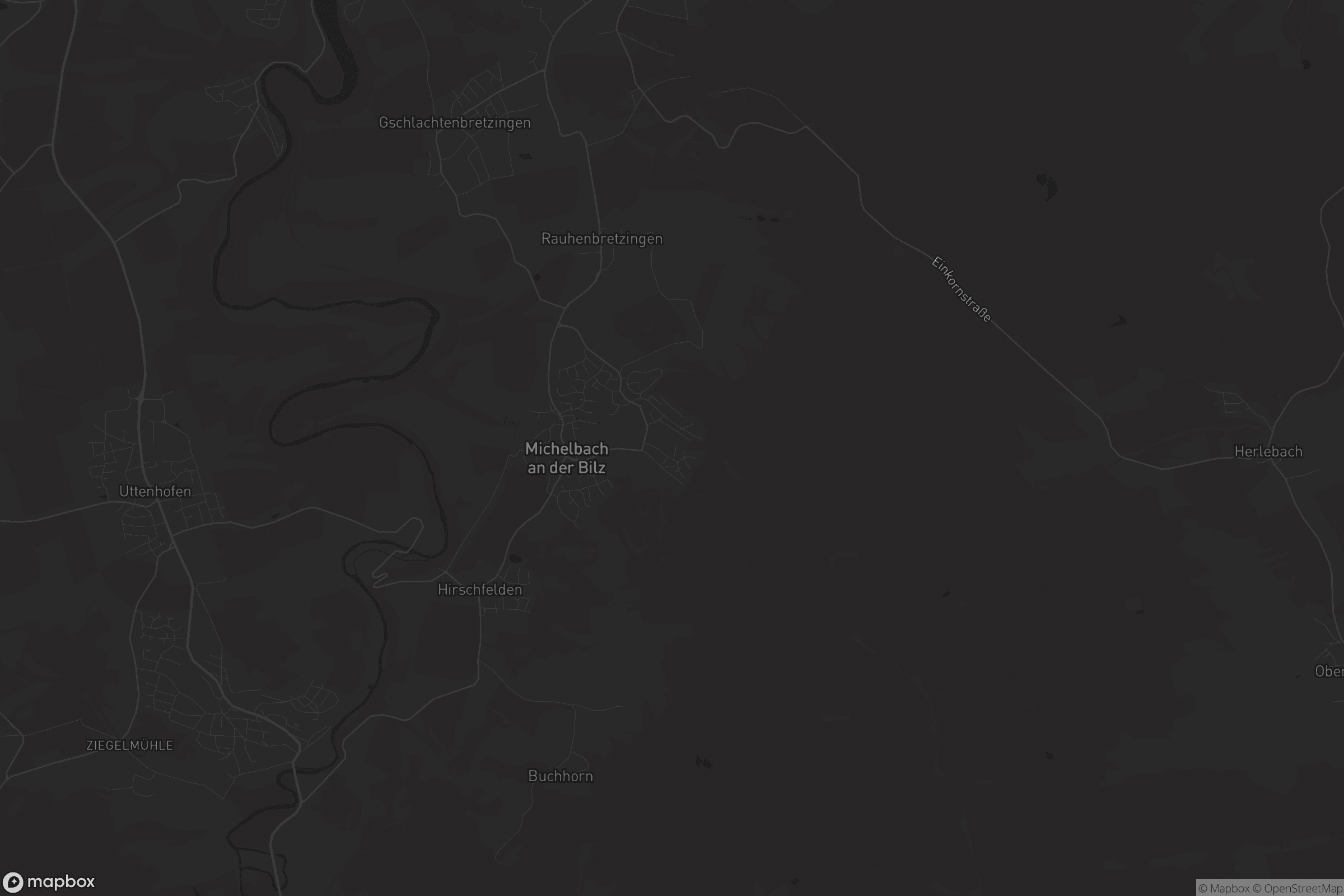 Karte von Michelbach an der Bilz