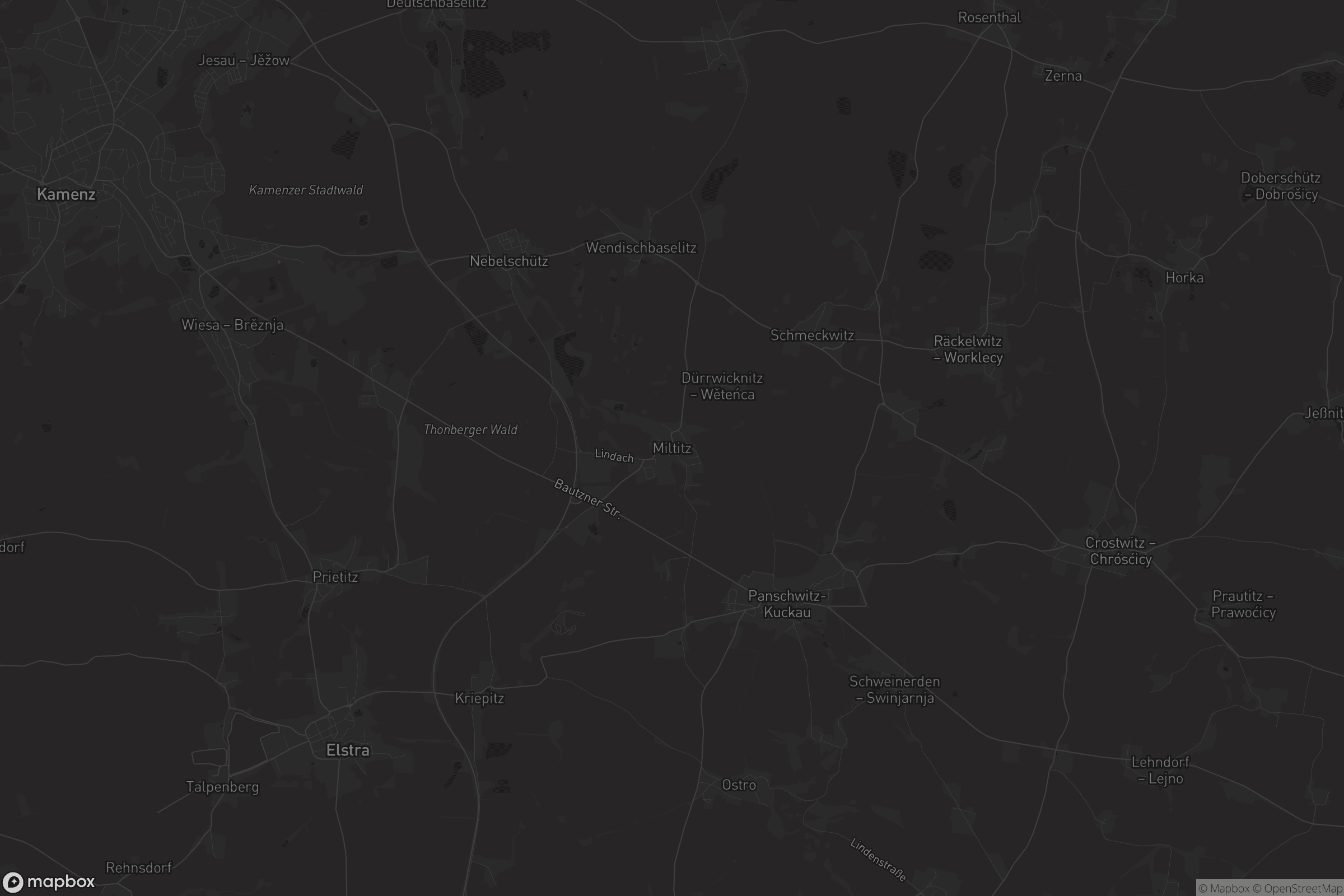 Karte von Miltitz - Miłoćicy